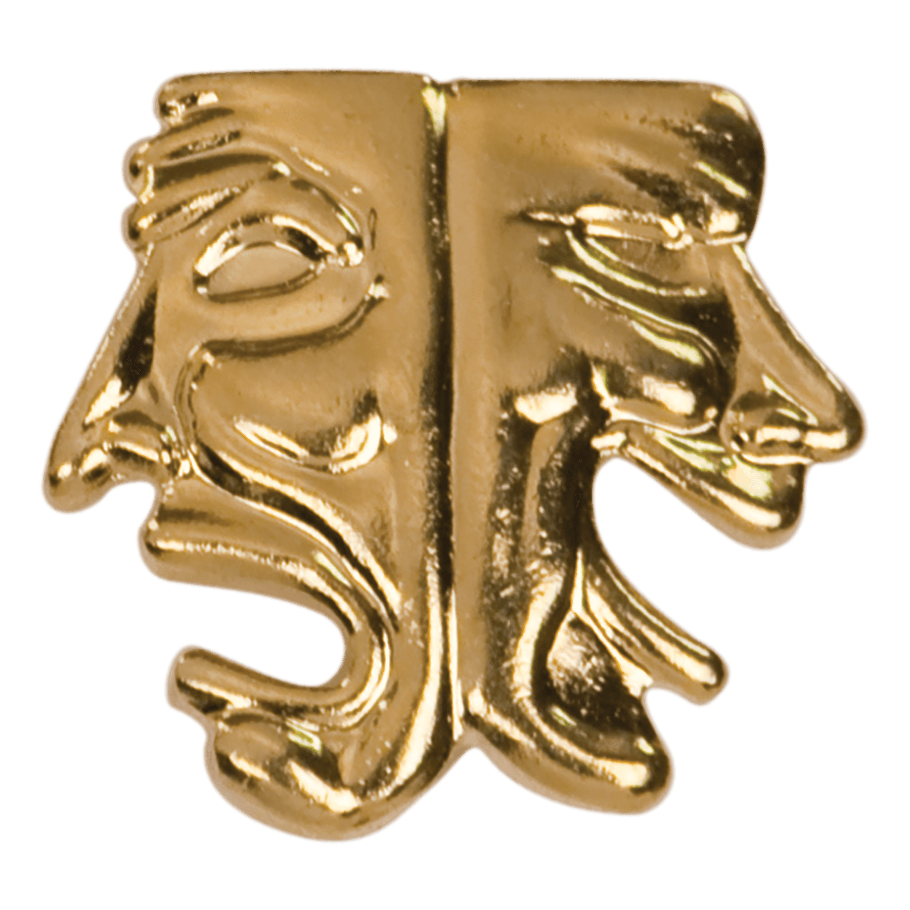 Gold Drama Metal Chenille Letter Insignia