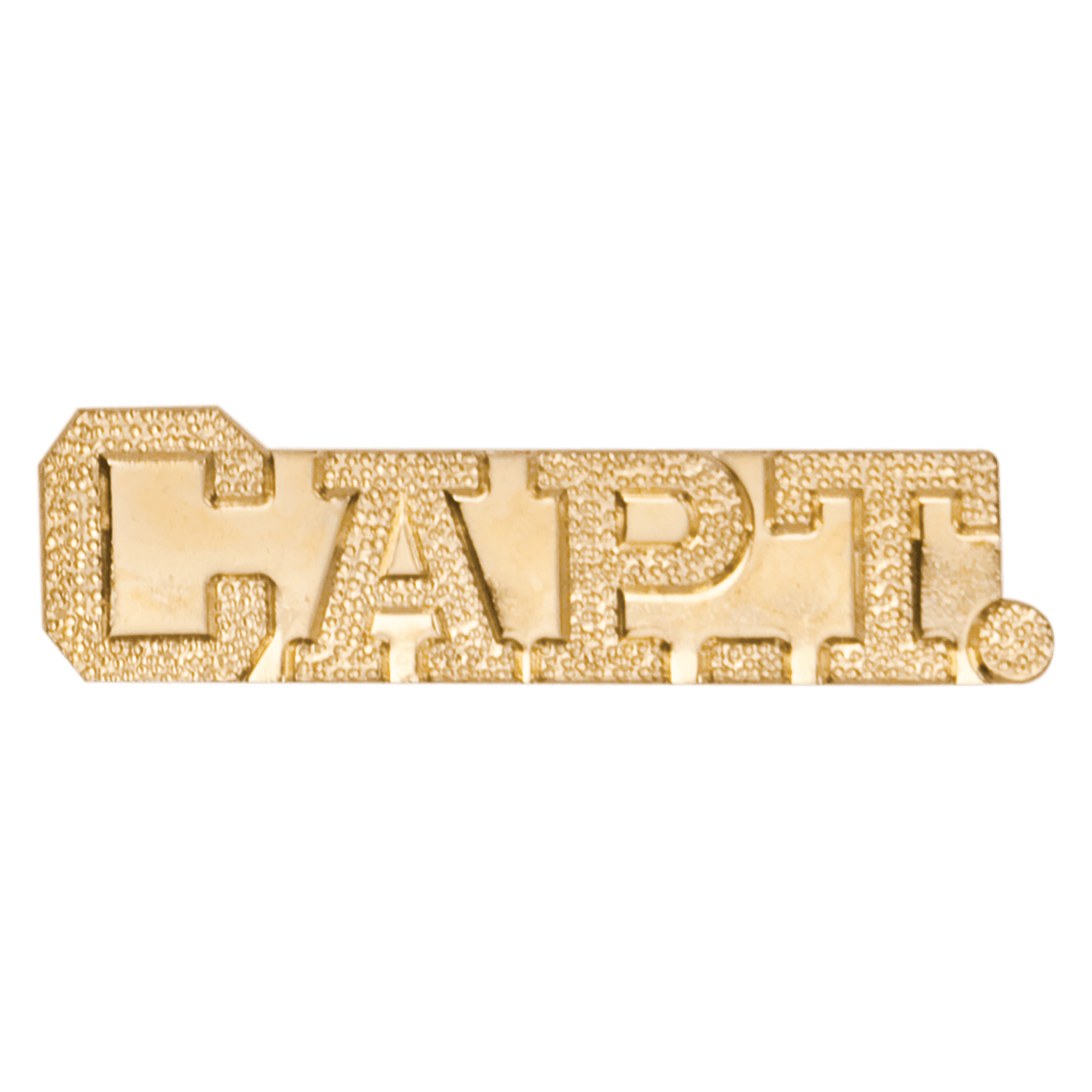 Gold Captain Metal Chenille Letter Insignia