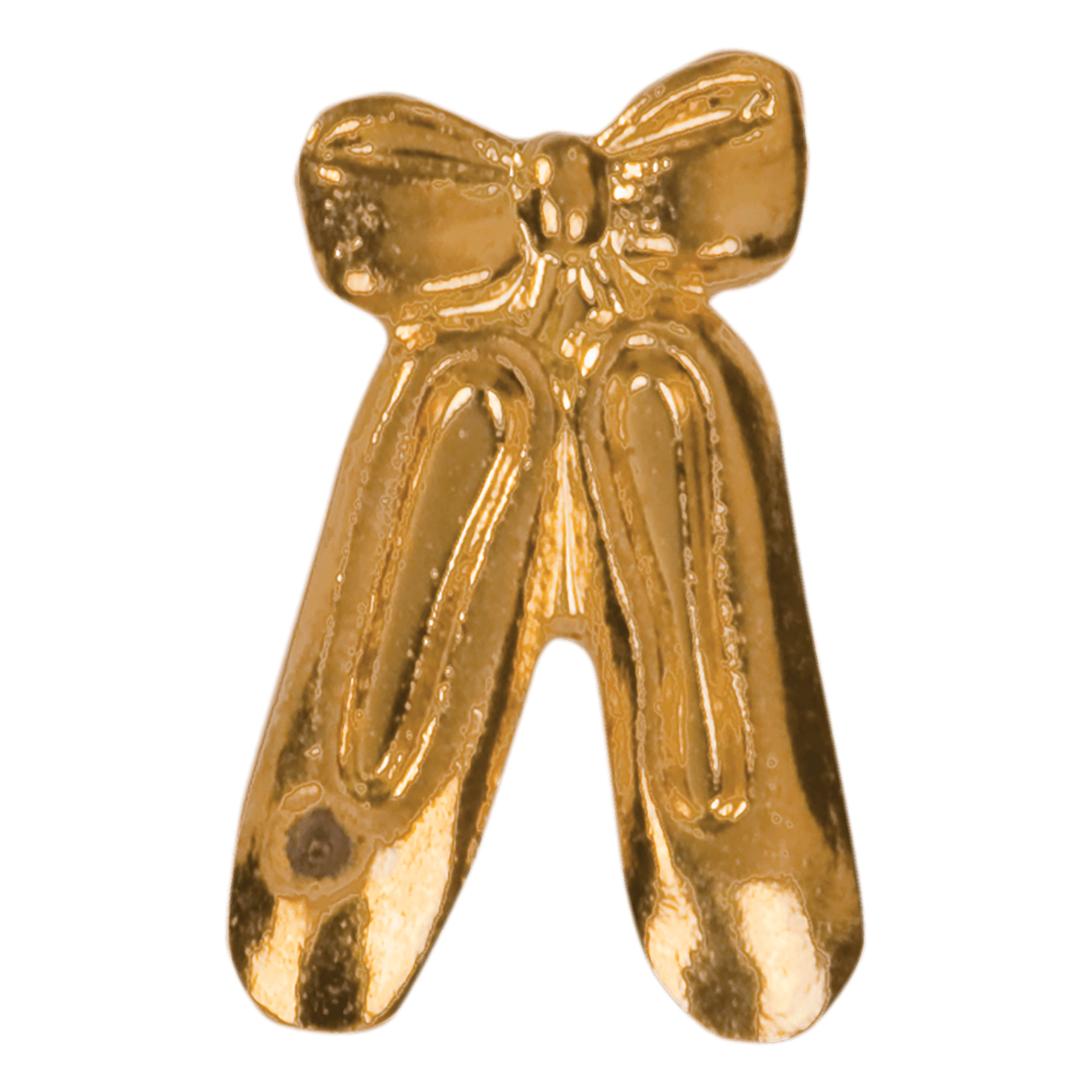 Gold Ballet Shoes Metal Chenille Letter Insignia