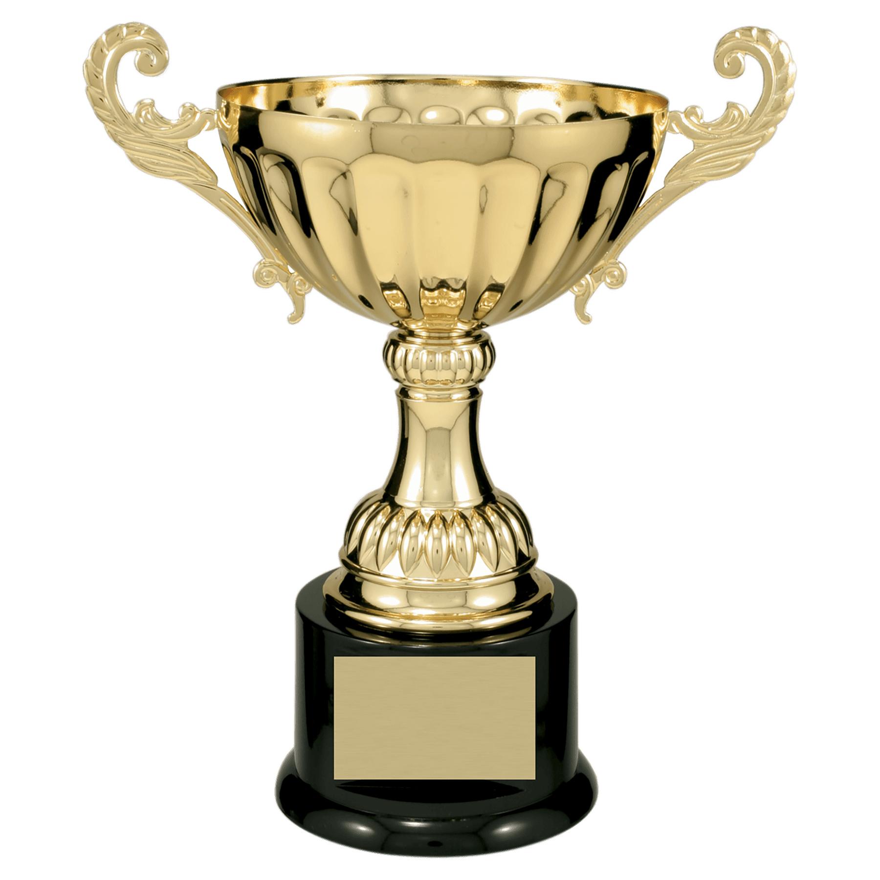 9 3/4" Gold Completed Metal Cup Trophy on Plastic Base