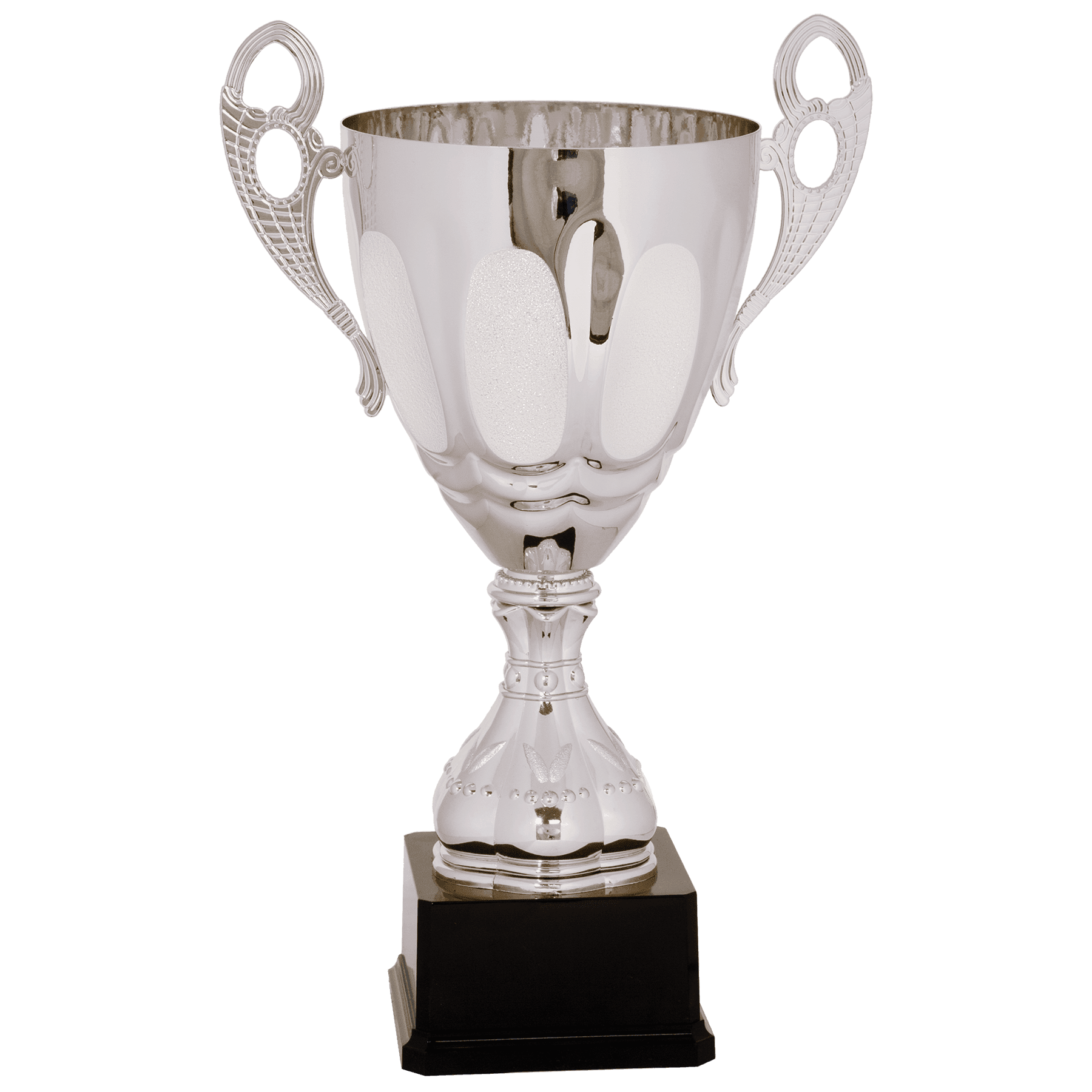17 1/2" Silver Completed Metal Cup Trophy on Plastic Base