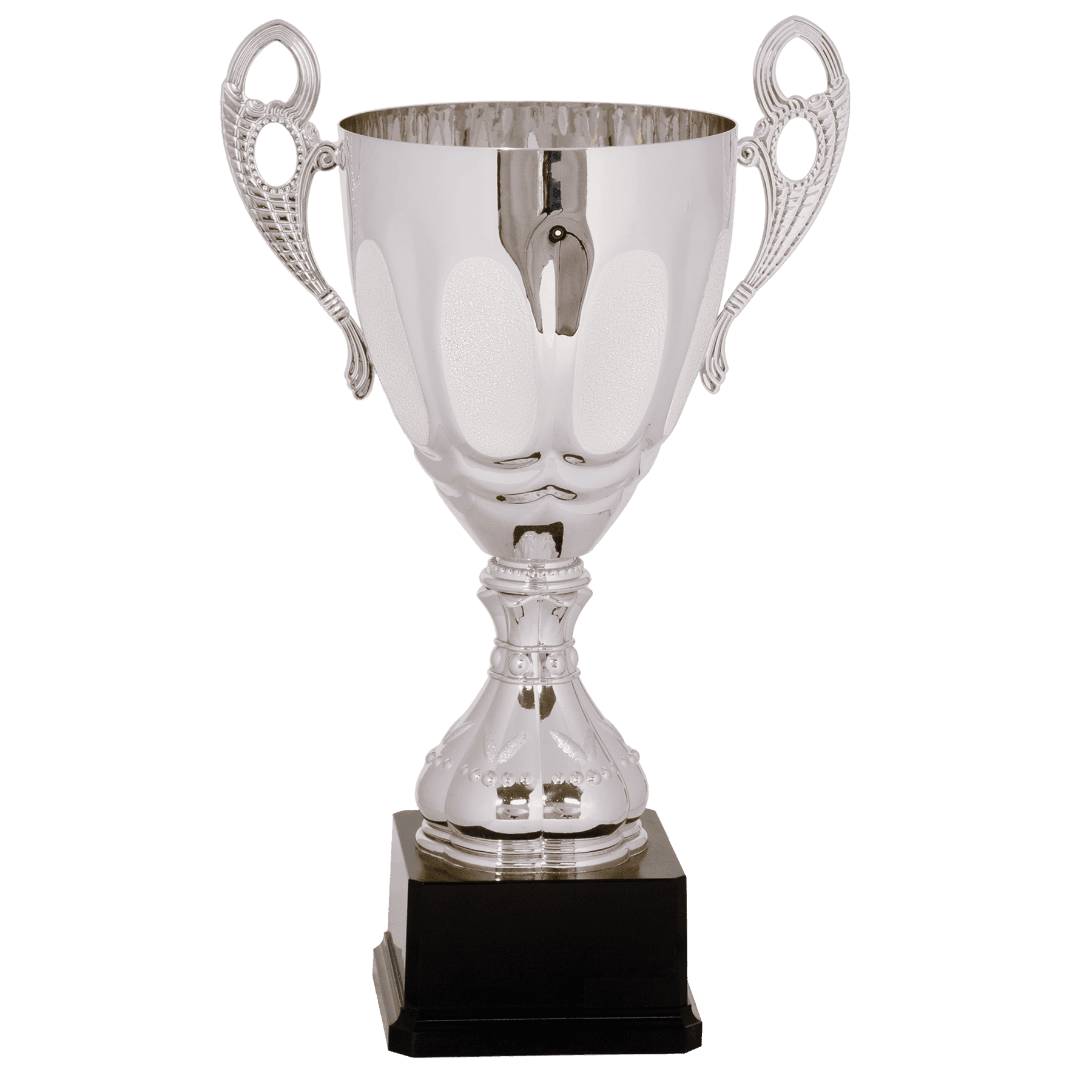 15 3/4" Silver Completed Metal Cup Trophy on Plastic Base