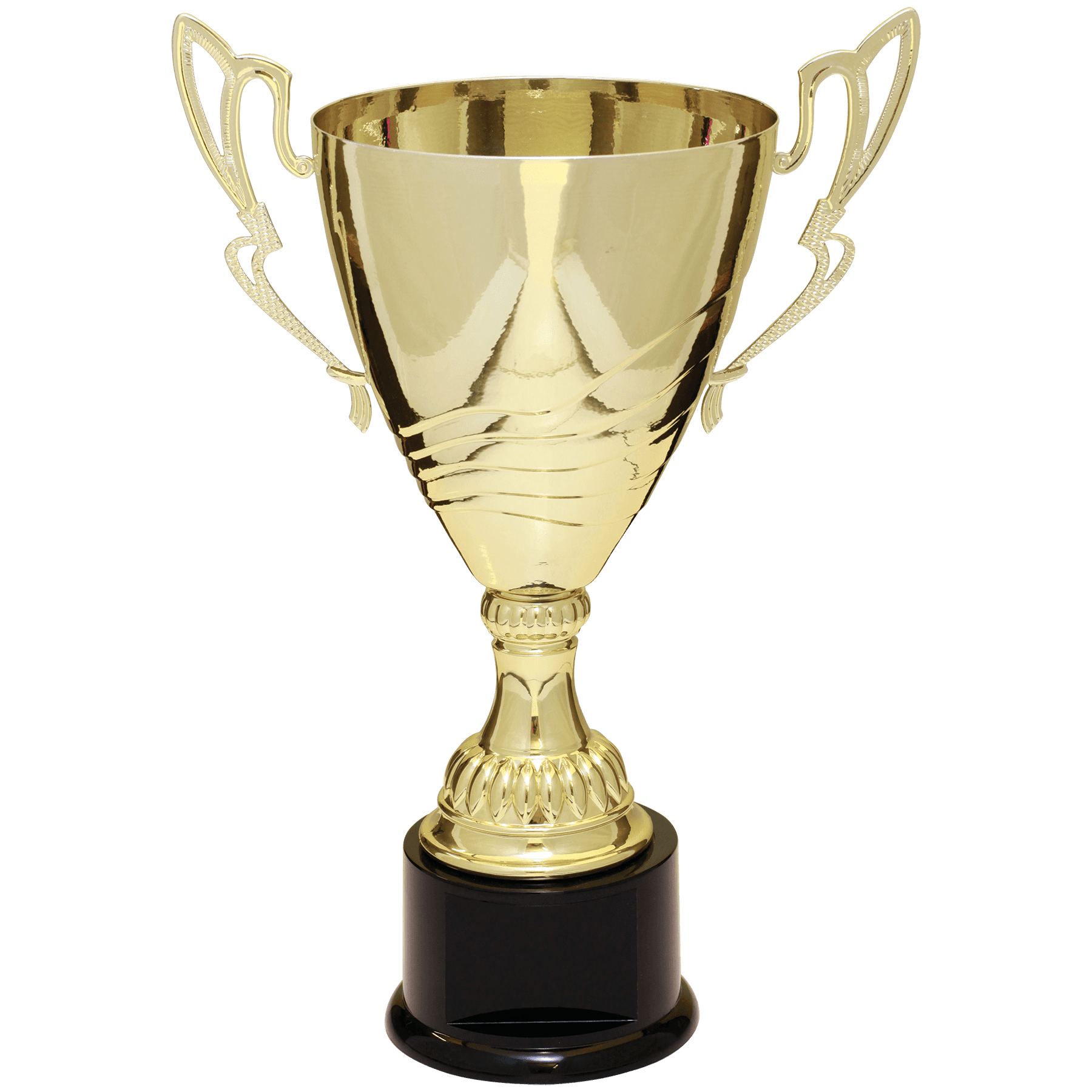 15" Gold Completed Metal Cup Trophy on Plastic Base