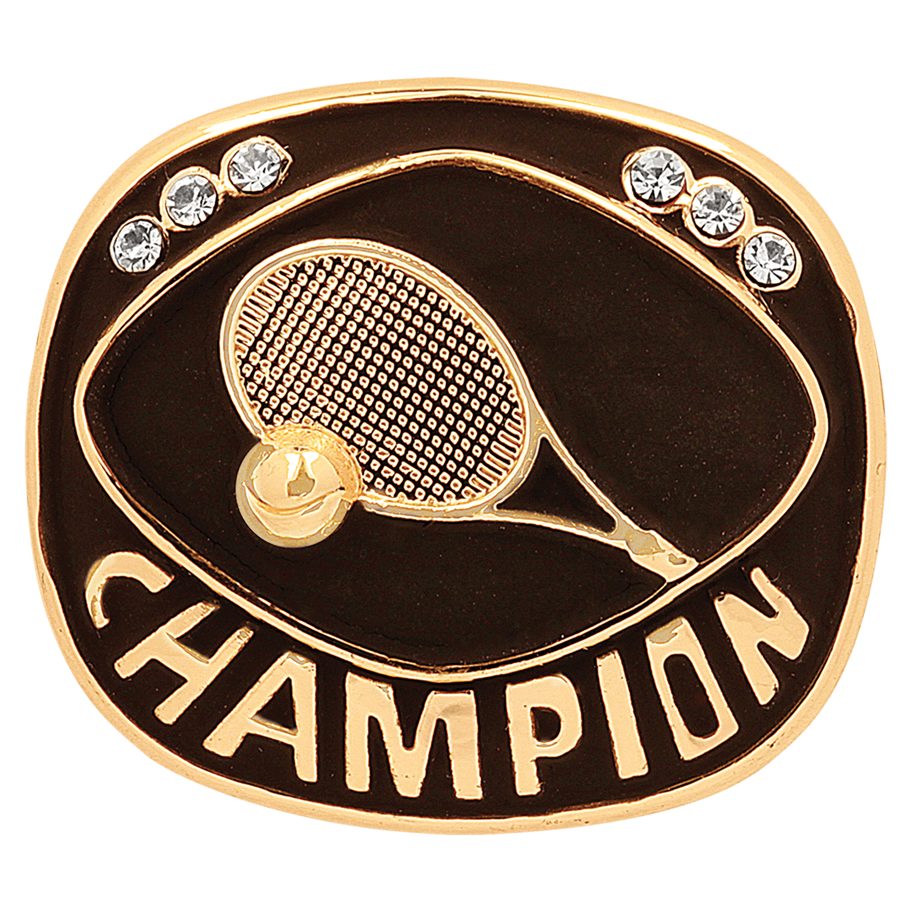 Gold Tennis Champion Ring Insert