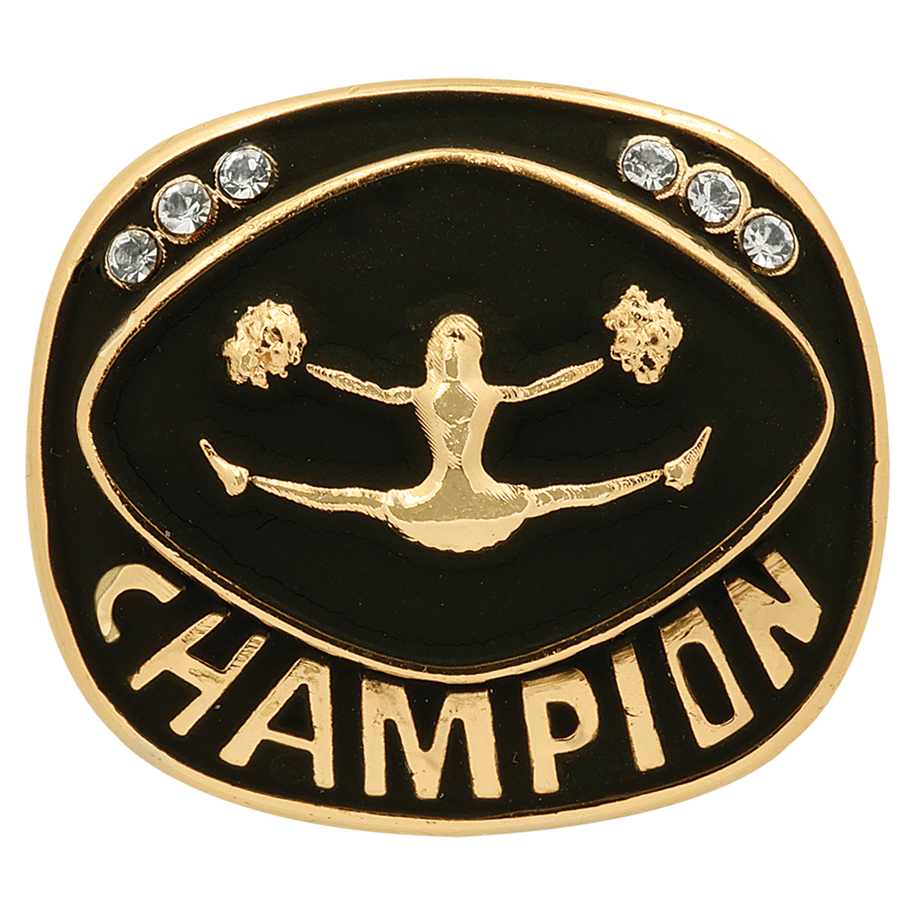 Gold Cheer Champion Ring Insert