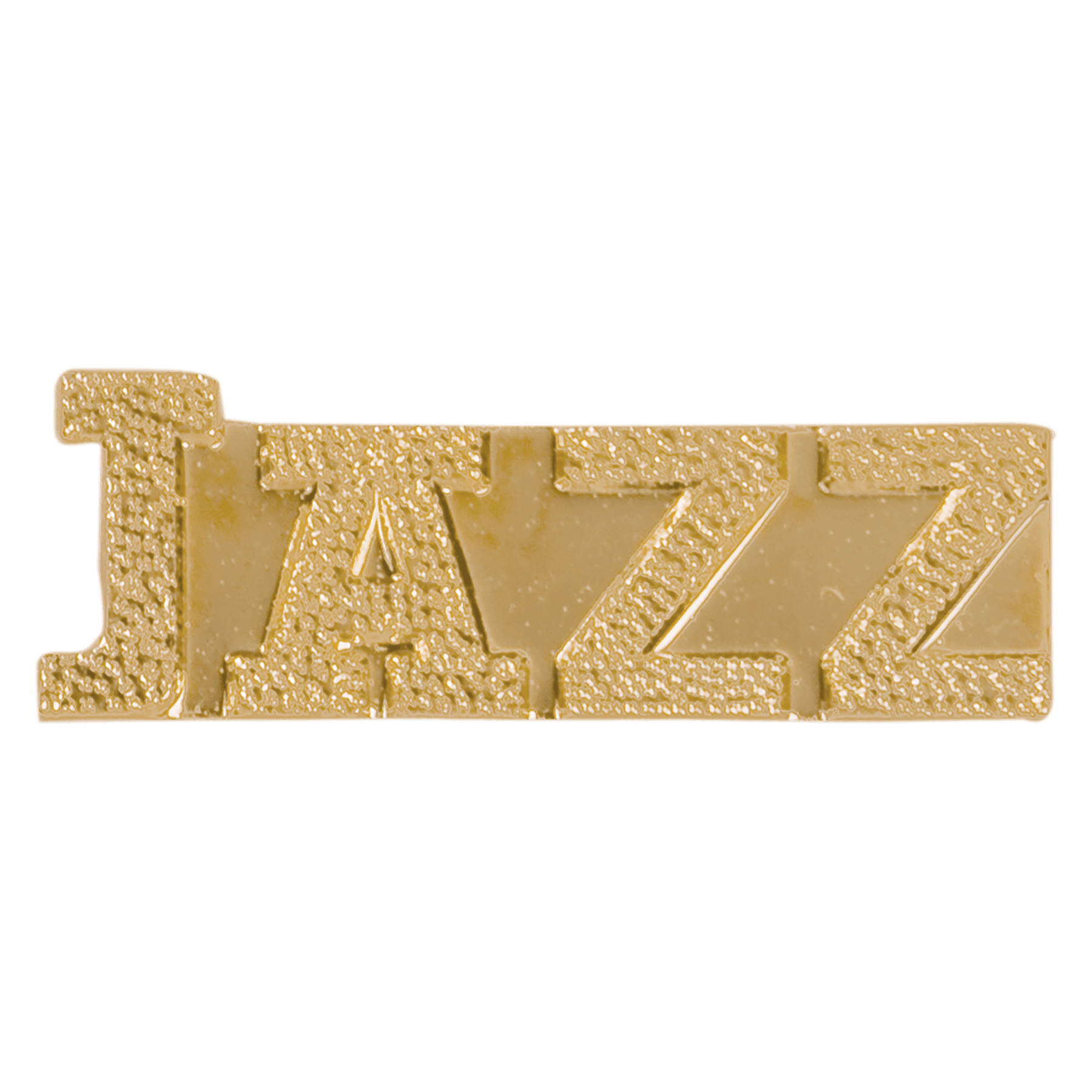Gold Jazz Metal Chenille Letter Insignia