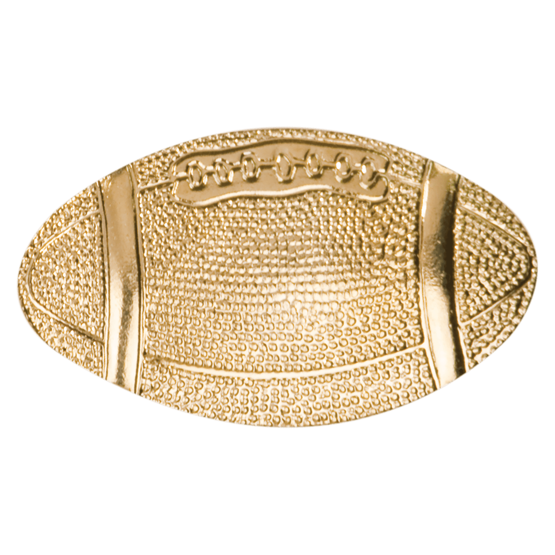 Gold Football Metal Chenille Letter Insignia