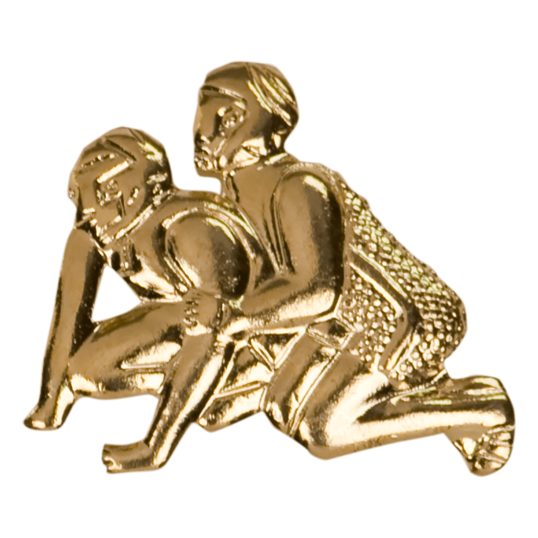 Gold Wrestling Metal Chenille Letter Insignia