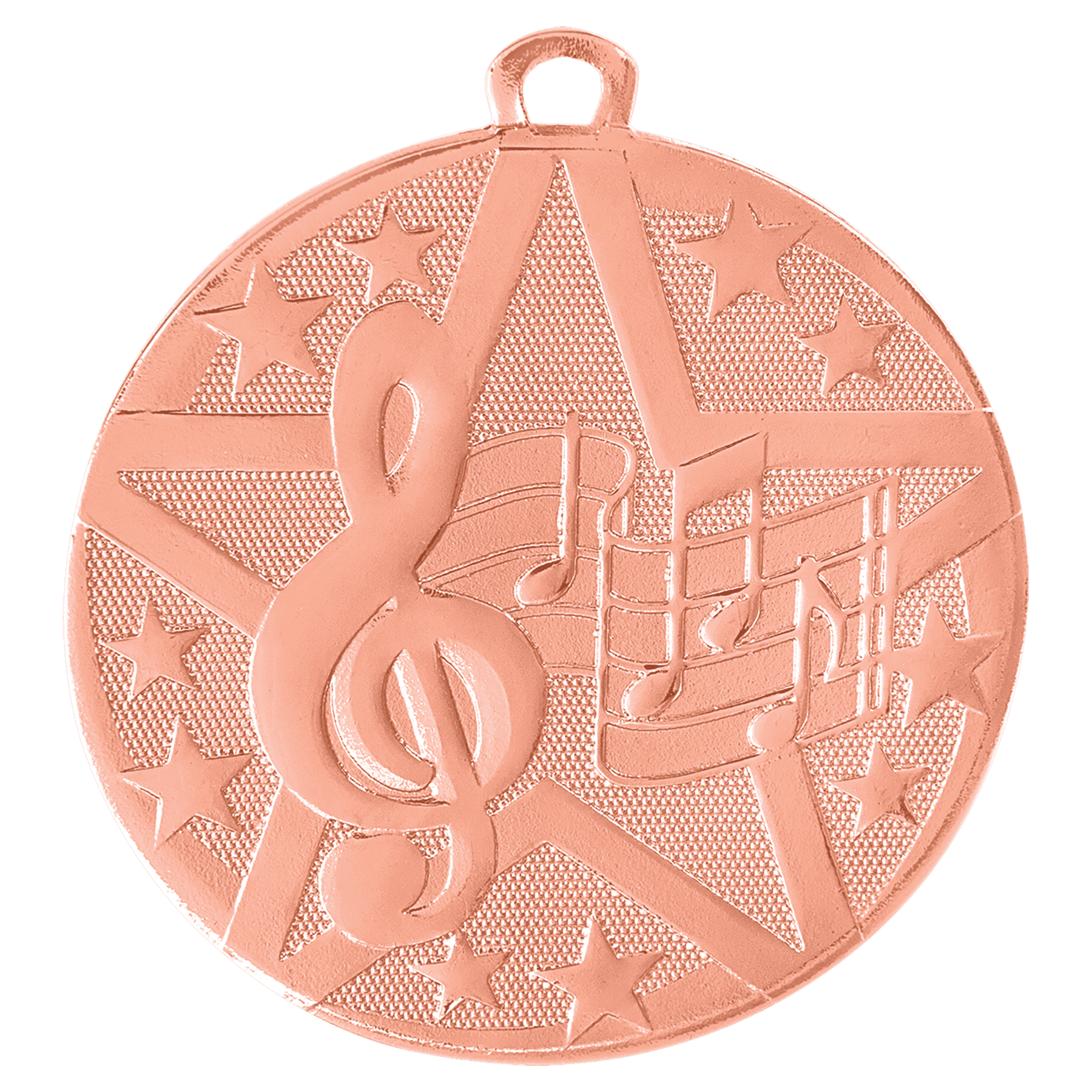 2" Bronze Superstar Music Medal