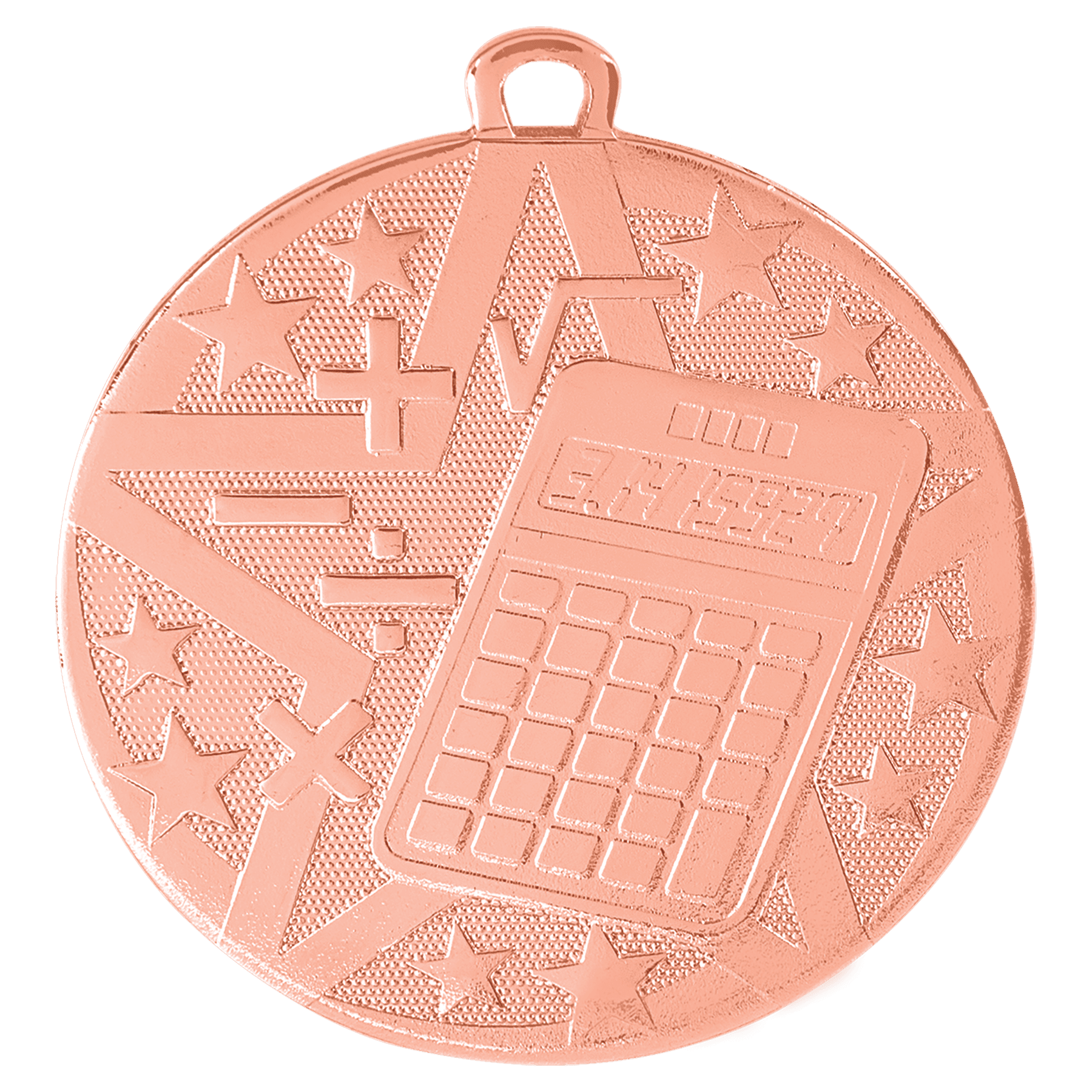 2" Bronze Superstar Math Medal
