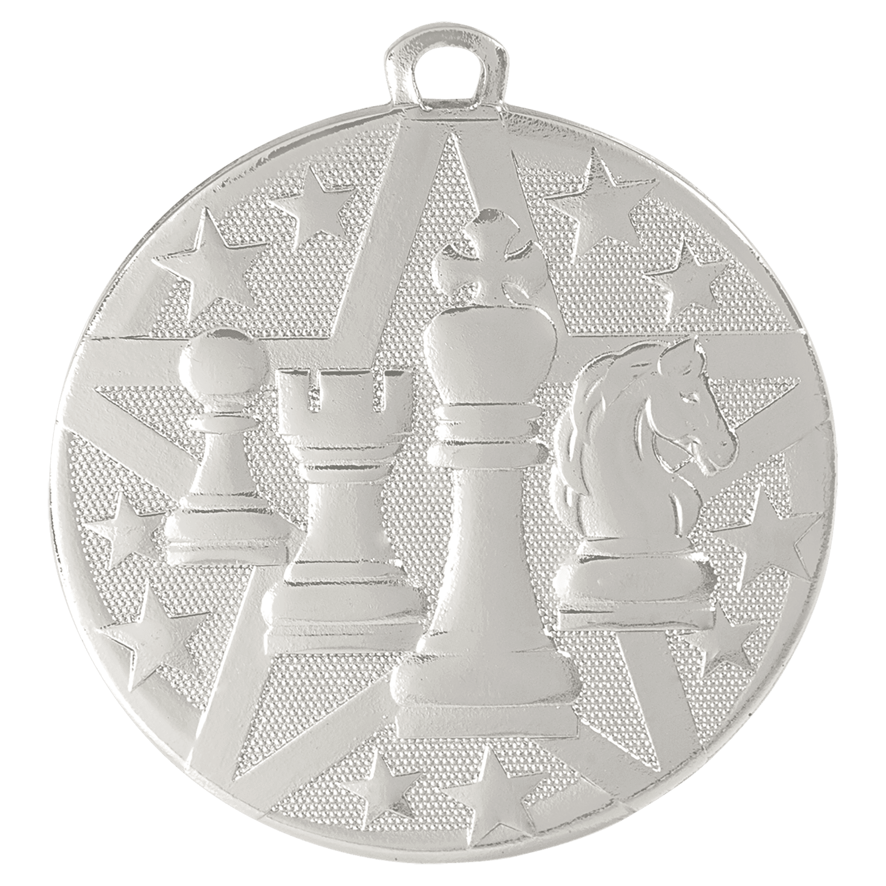 2" Silver Superstar Chess Medal