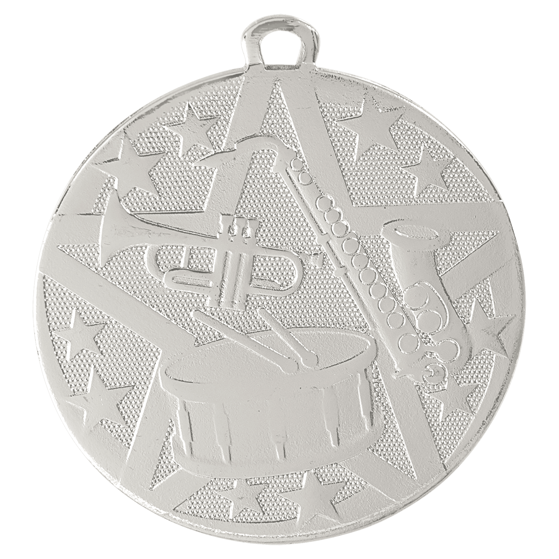 2" Silver Superstar Band Medal