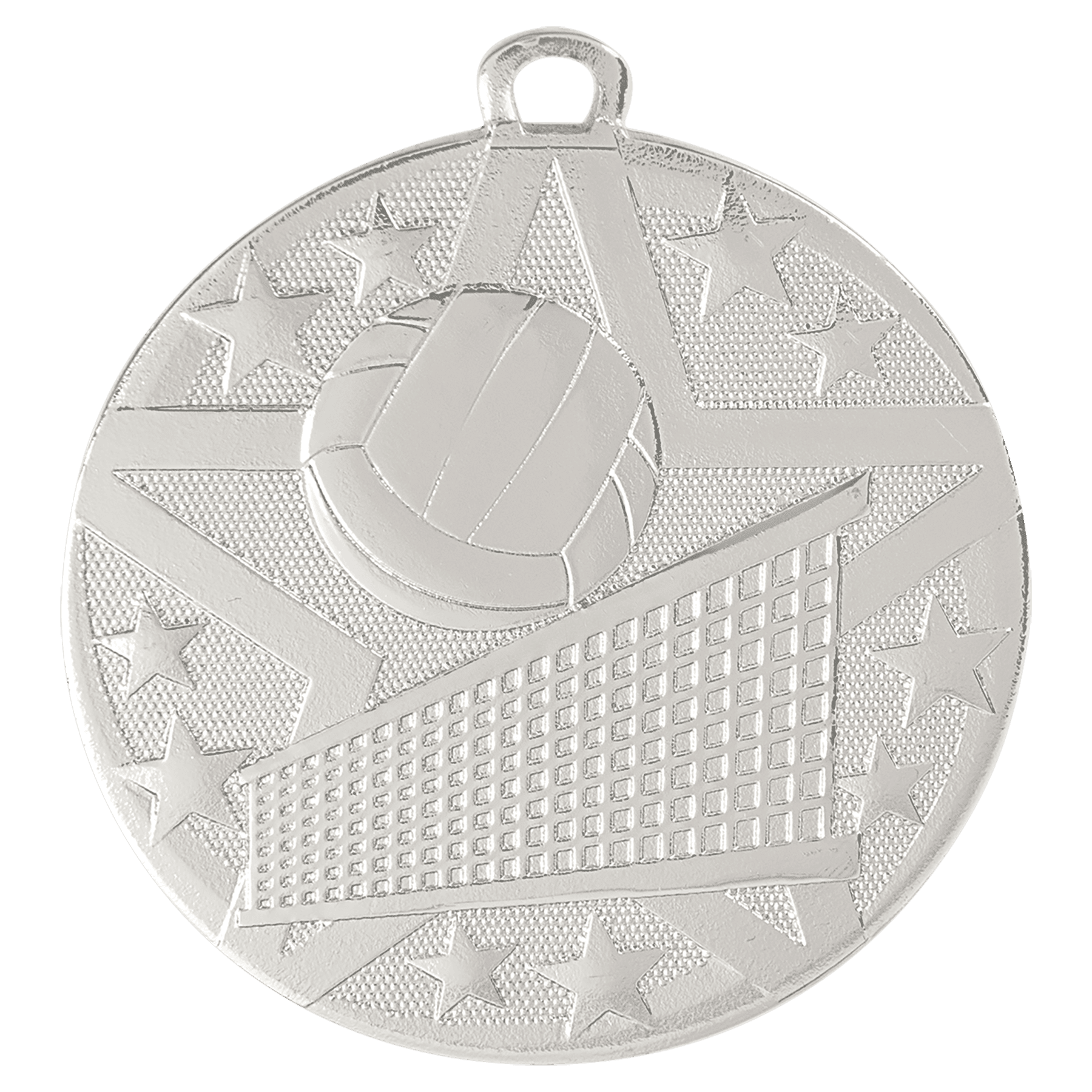 2" Silver Superstar Volleyball Medal