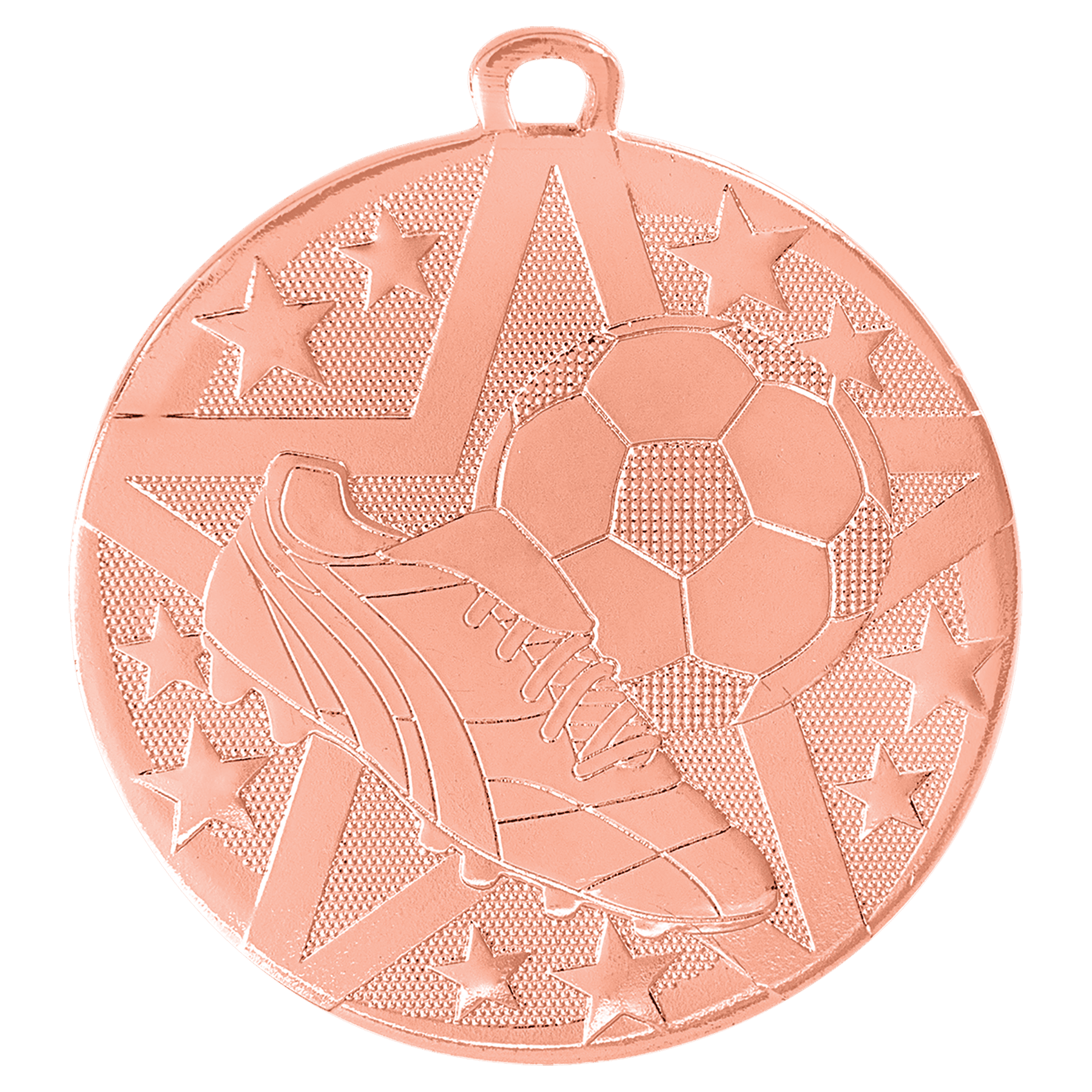 2" Bronze Superstar Soccer Medal