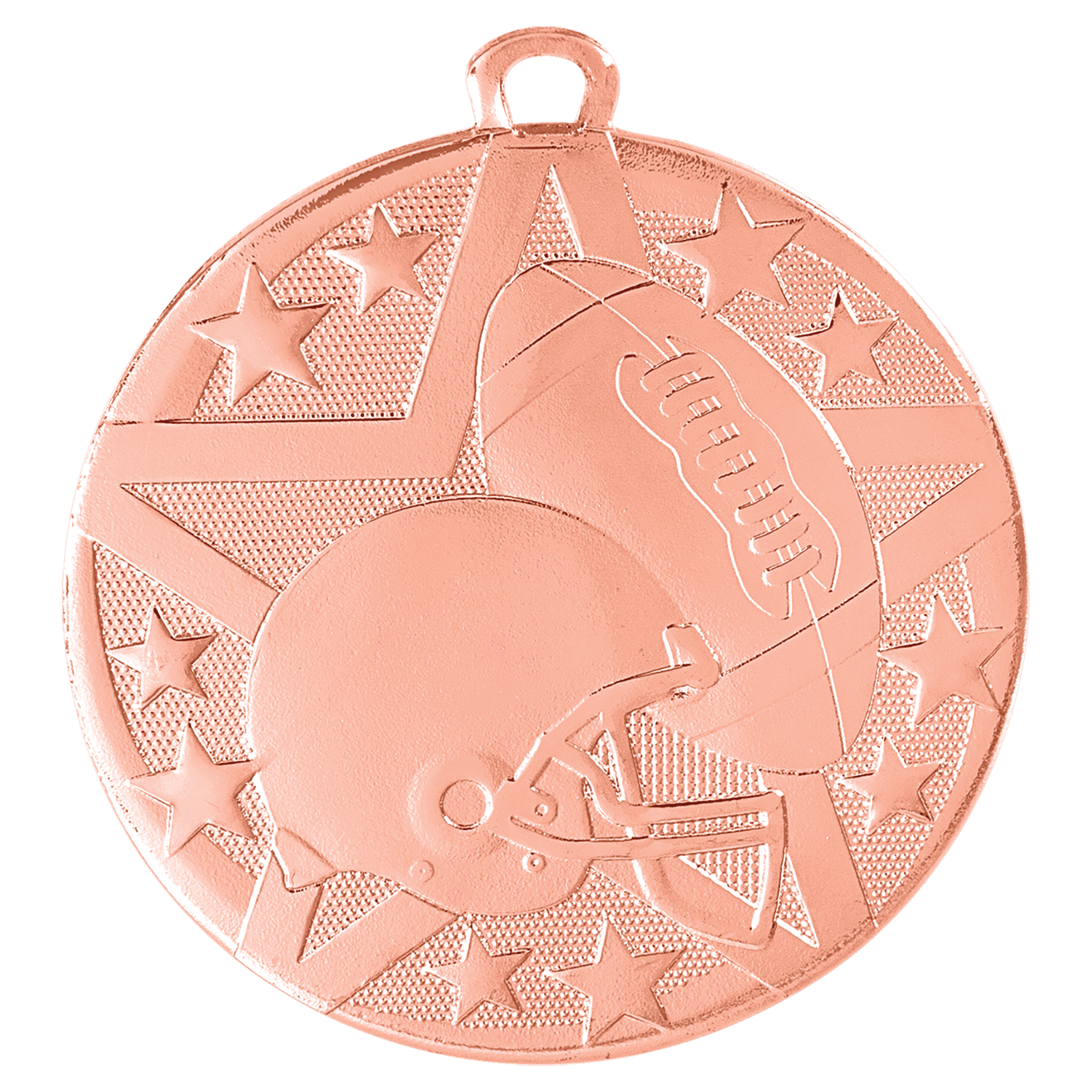 2" Bronze Superstar Football Medal