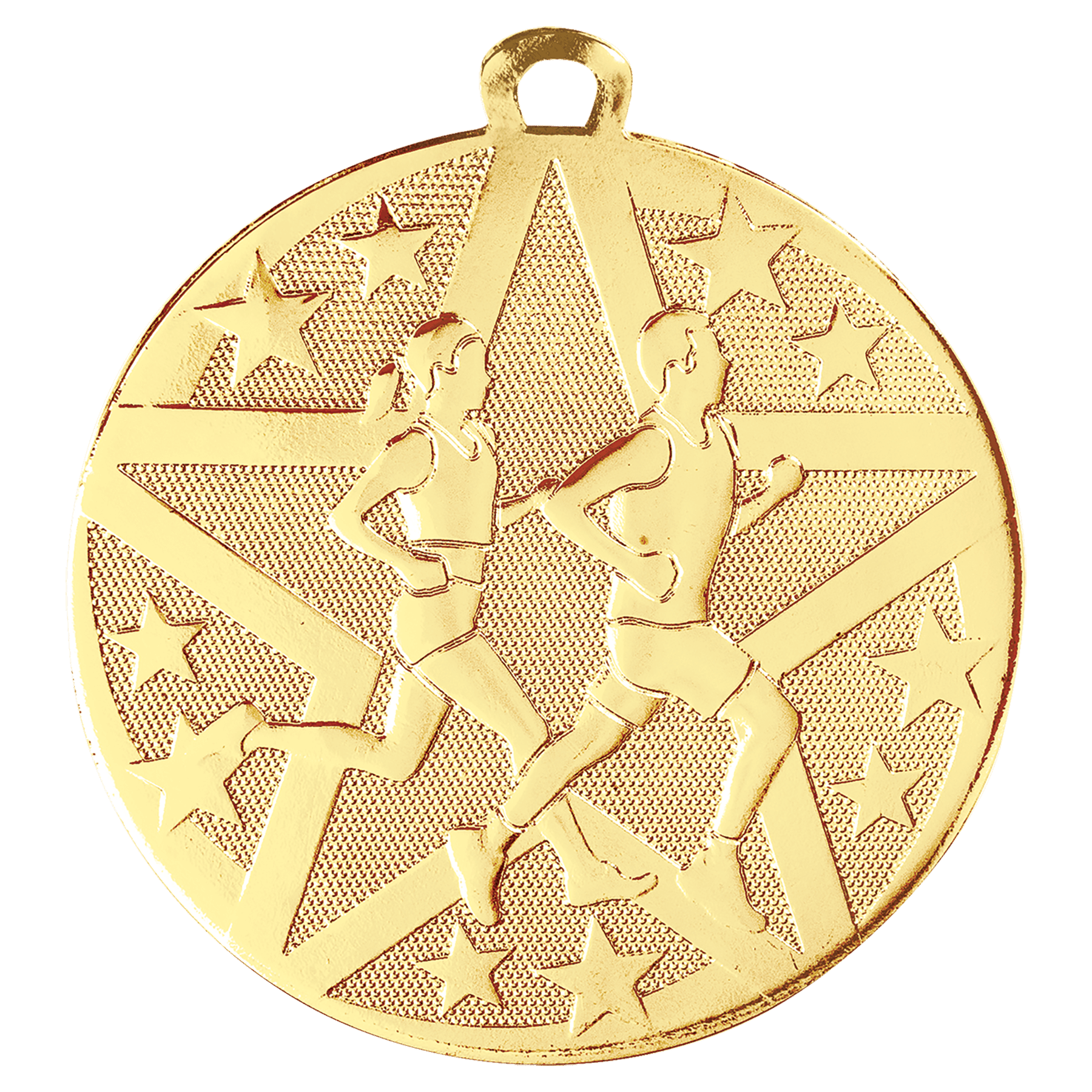 2" Gold Superstar Cross Country Medal