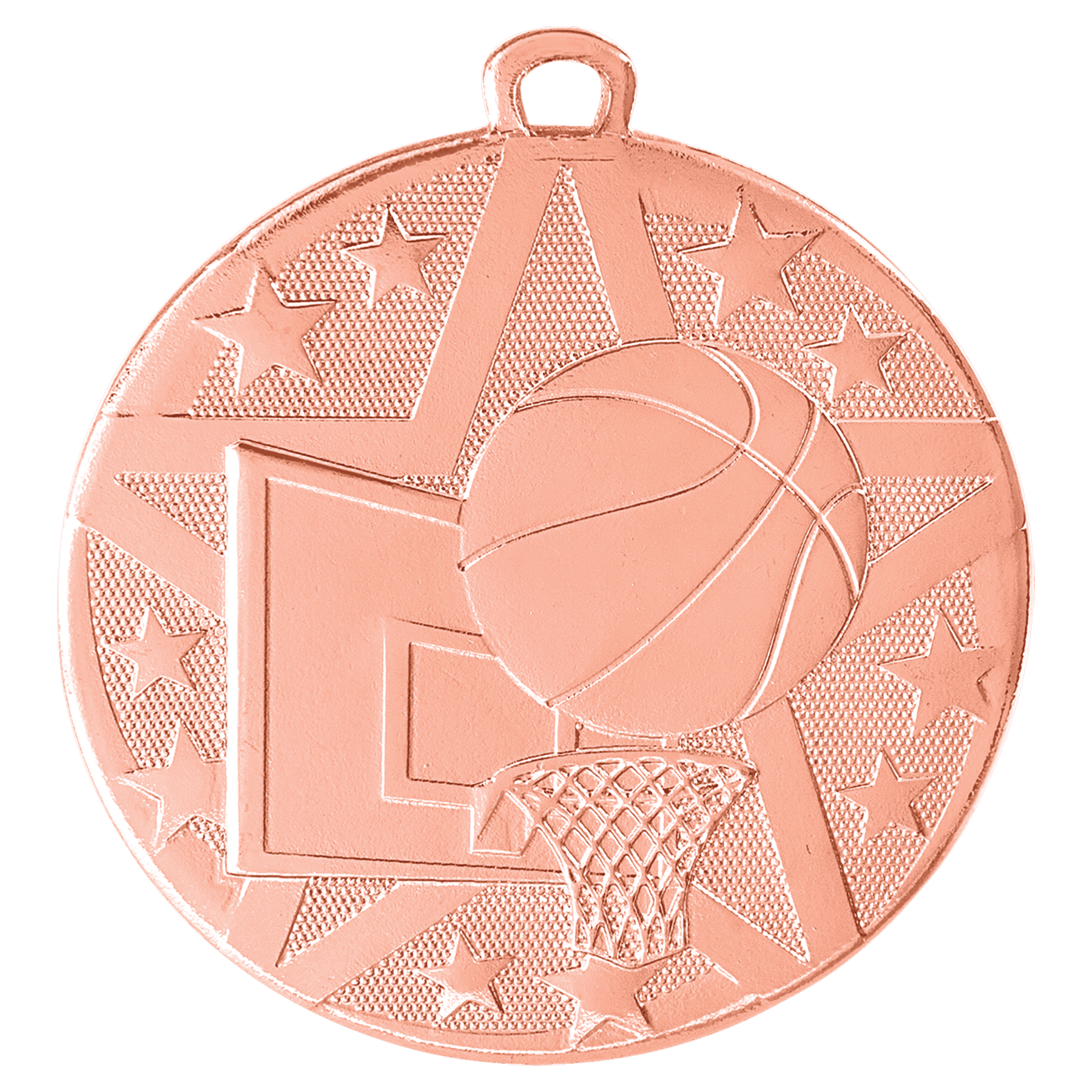 2" Bronze Superstar Basketball Medal