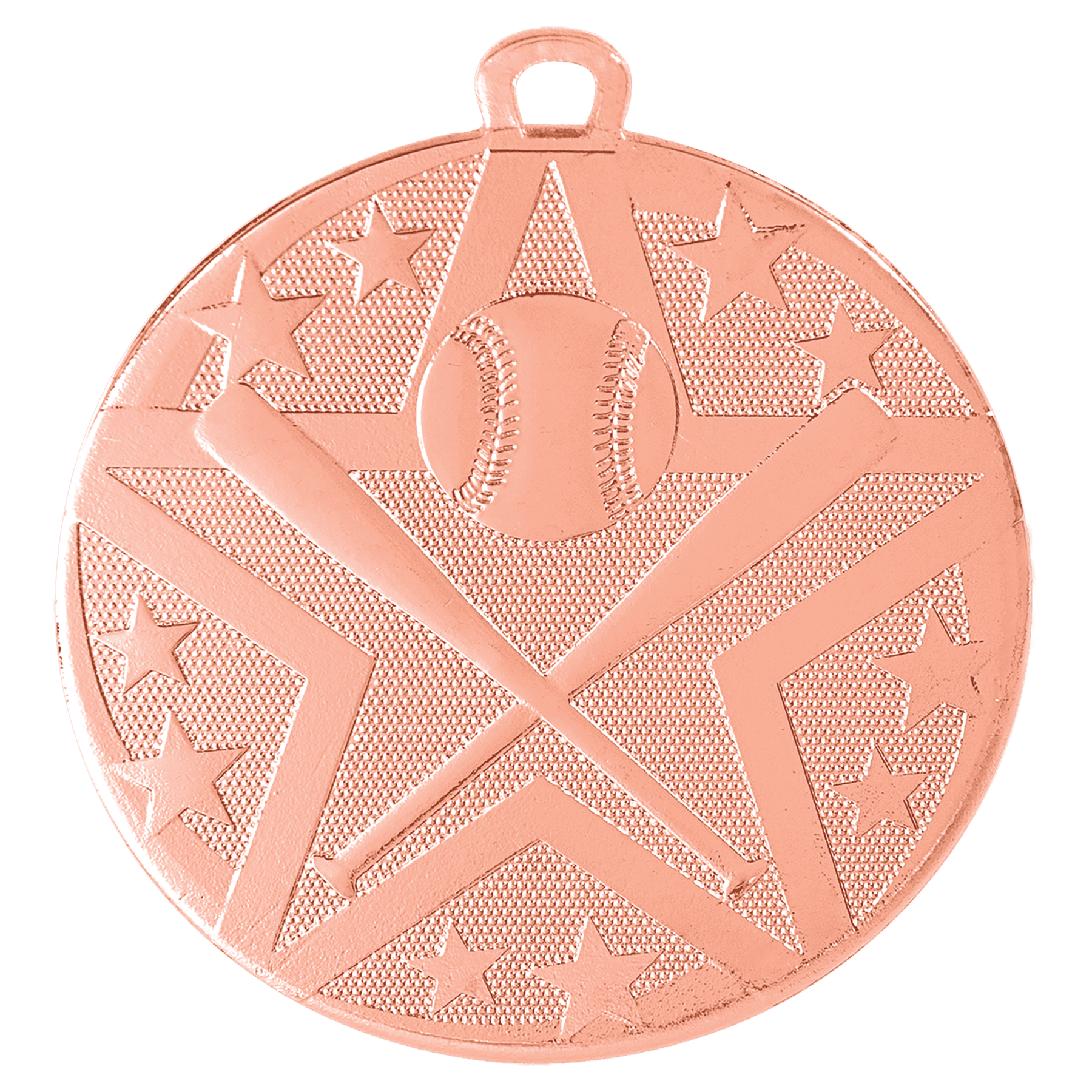 2" Bronze Superstar Baseball/Softball Medal