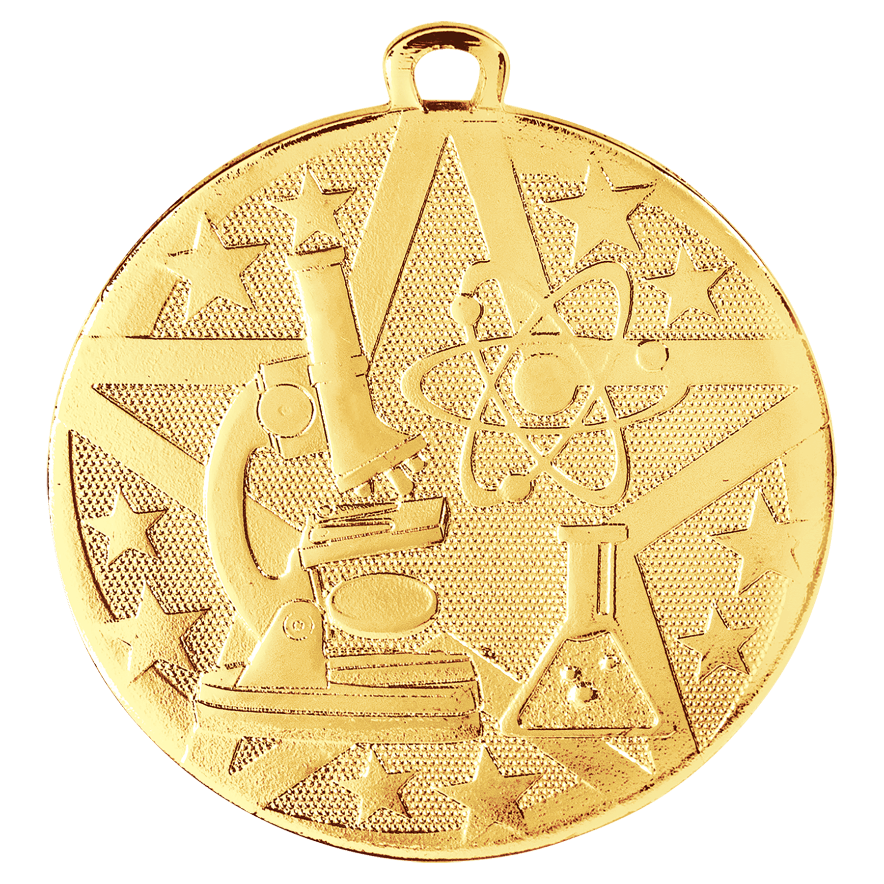 2" Gold Superstar Science Medal