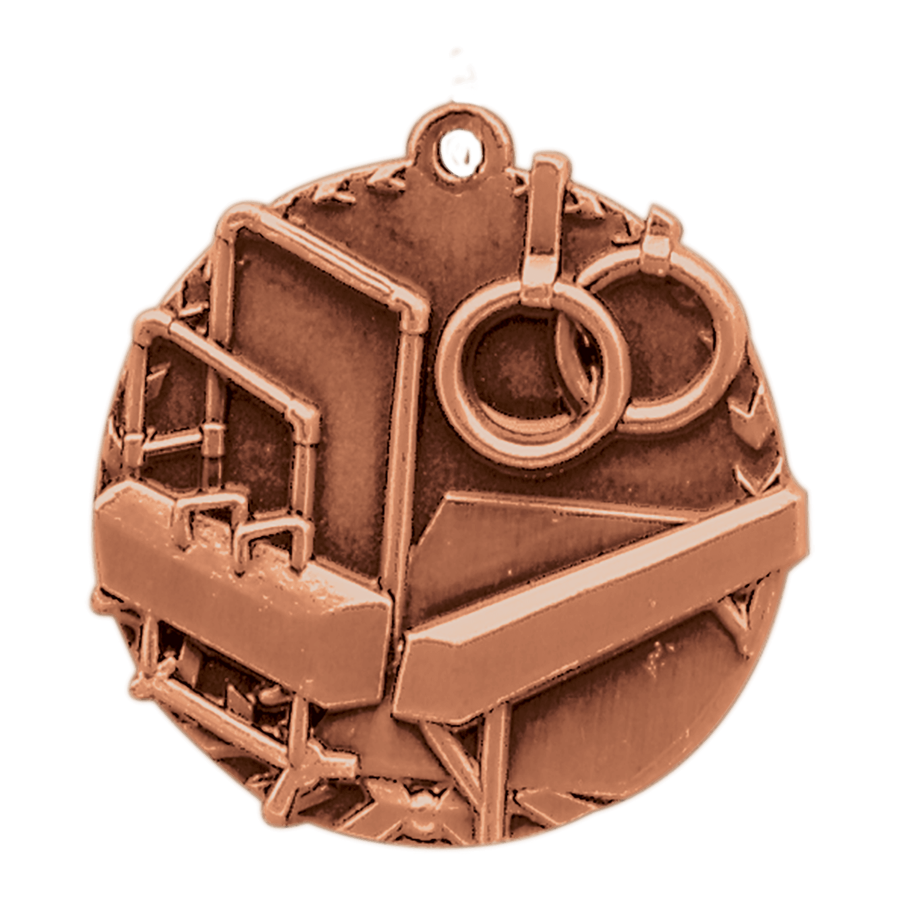 1 3/4" Antique Bronze Gymnastics Millennium Medal