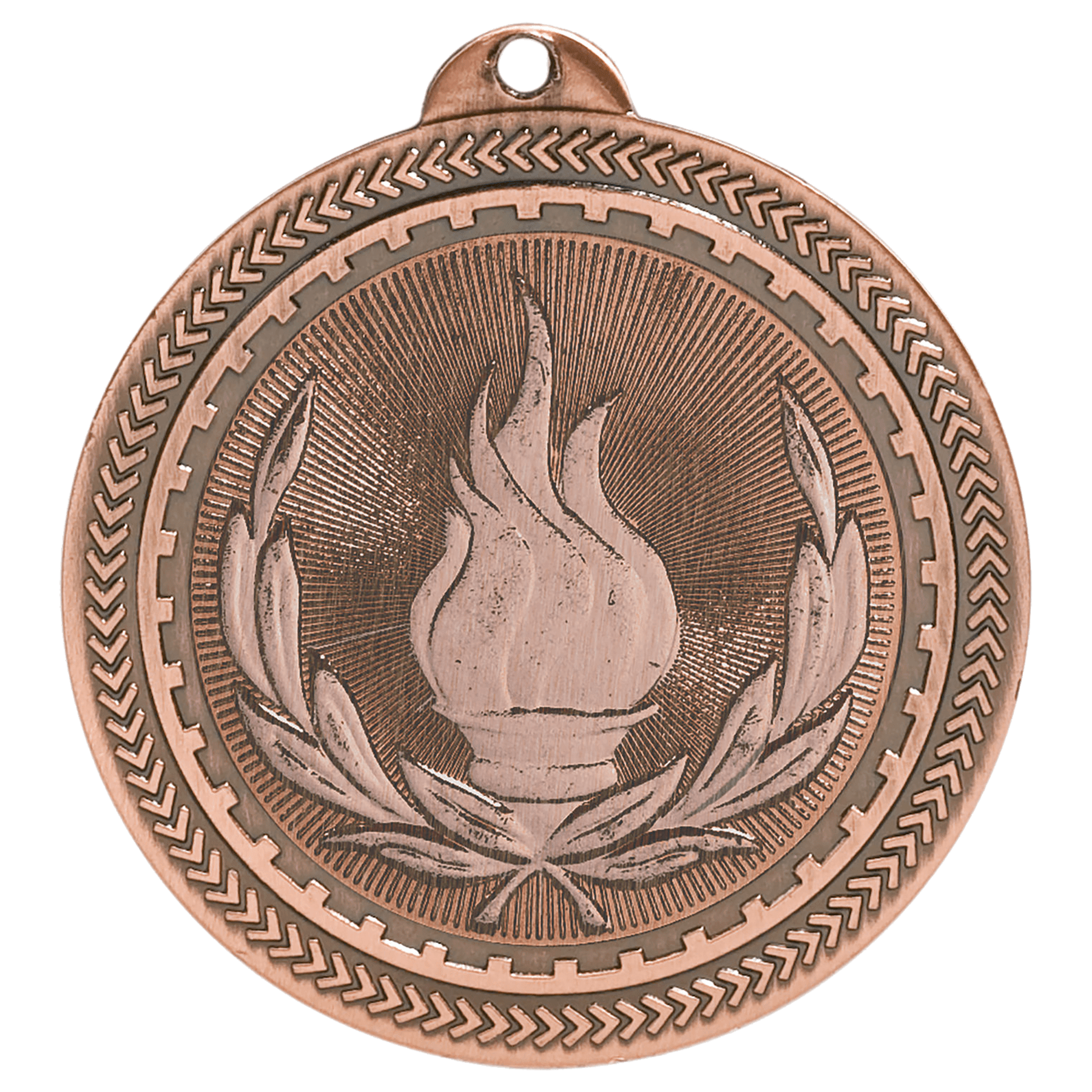 2" Antique Bronze Victory Laserable BriteLazer Medal