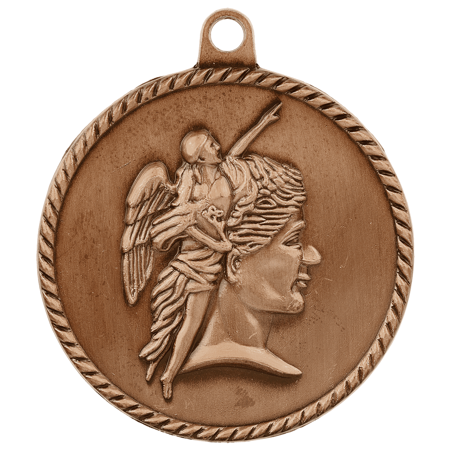 2" Antique Bronze Achievement High Relief Medal