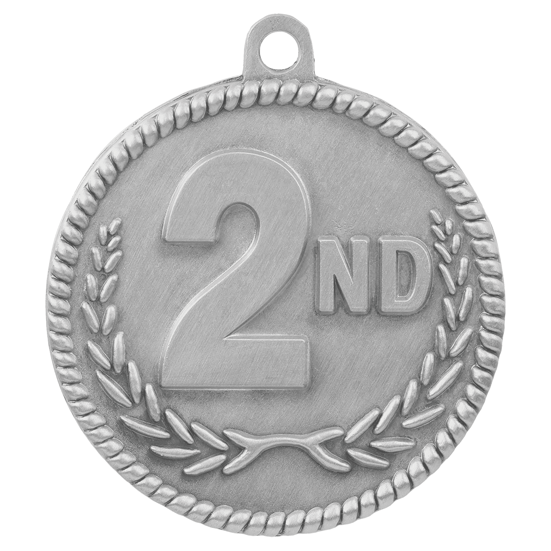 2" Antique Silver 2nd Place High Relief Medal