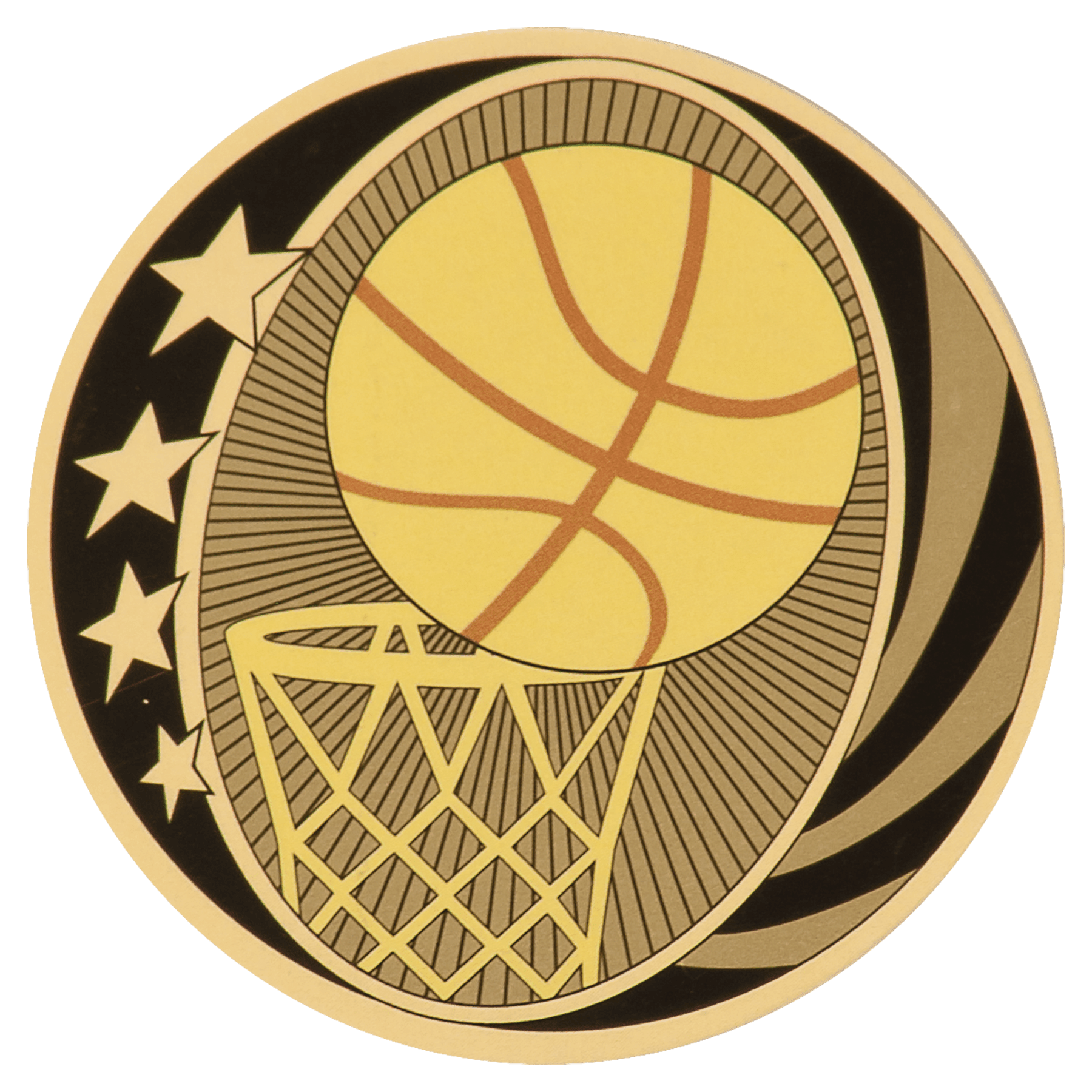 2" MidNite Star Basketball Mylar Insert