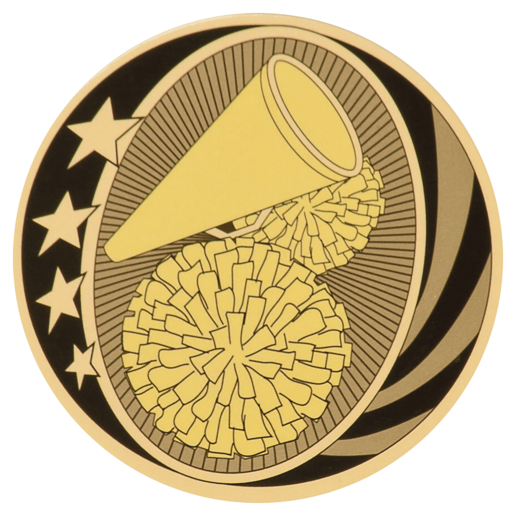 2" MidNite Star Cheer Mylar Insert