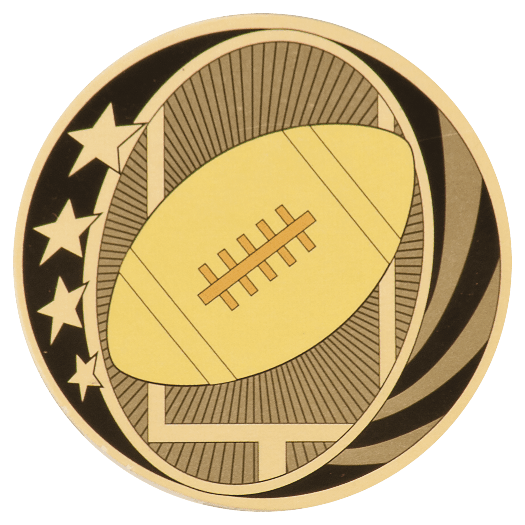 2" MidNite Star Football Mylar Insert