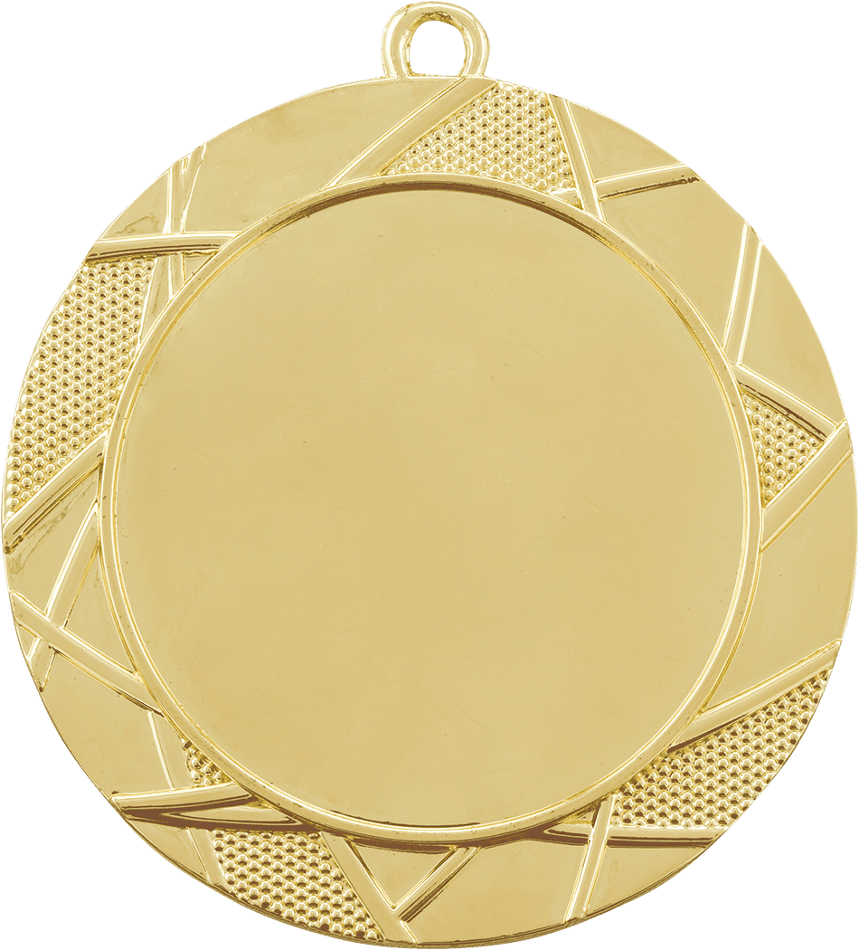 2 3/4" Bright Gold Deco 2" Insert Holder Medal