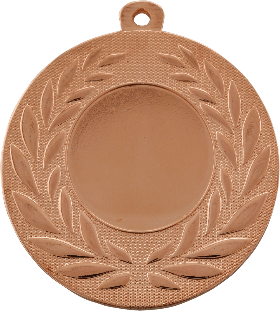 2" Bright Bronze Wreath 1" Insert Holder Medal