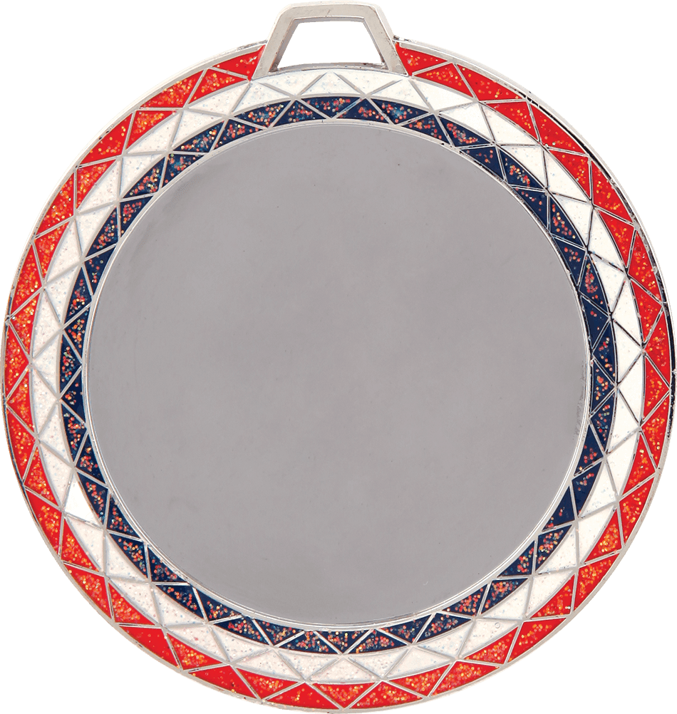 2 3/4" Red/White/Blue Bling 2" Insert Holder Medal