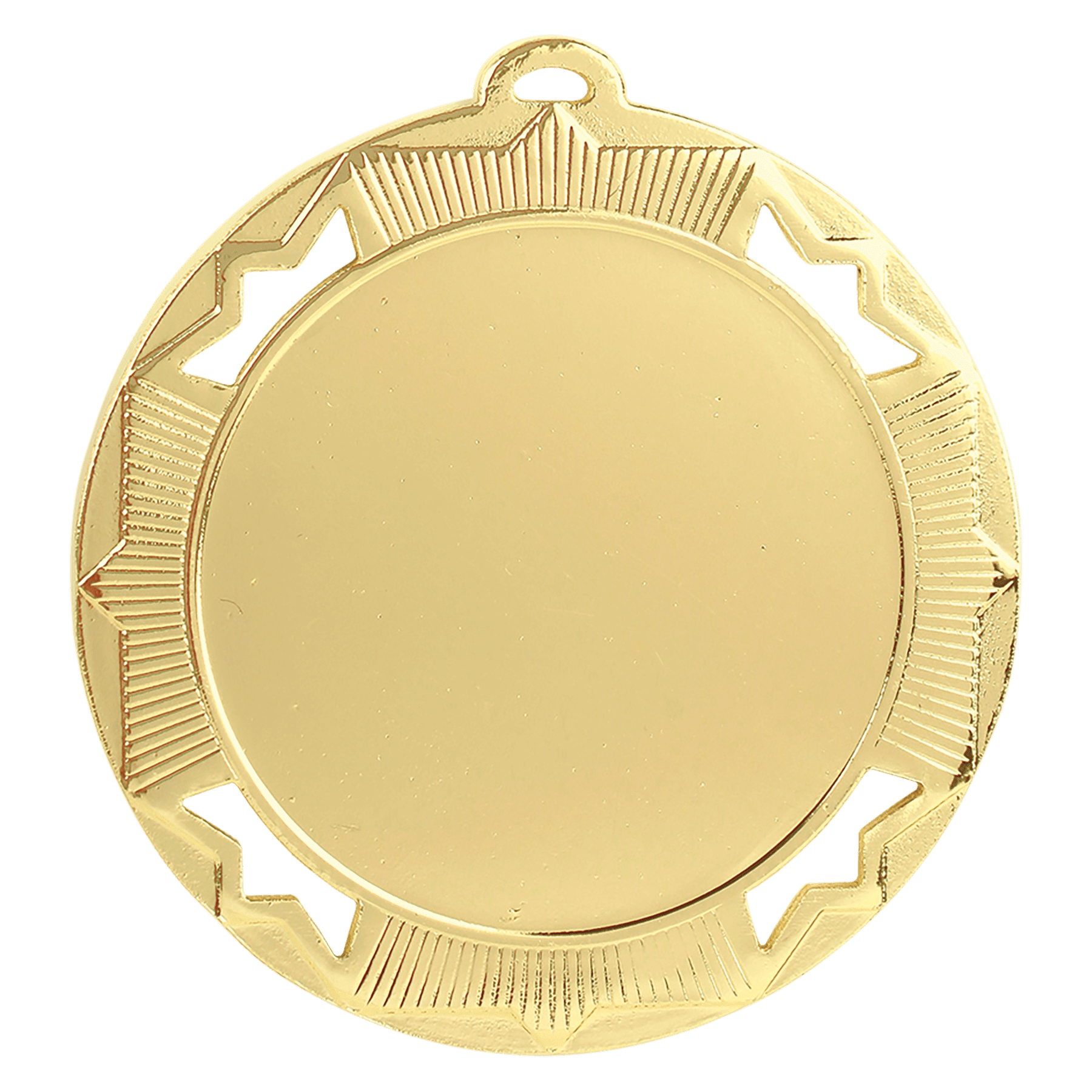 2 3/4" Bright Gold Crown 2" Insert Holder Medal