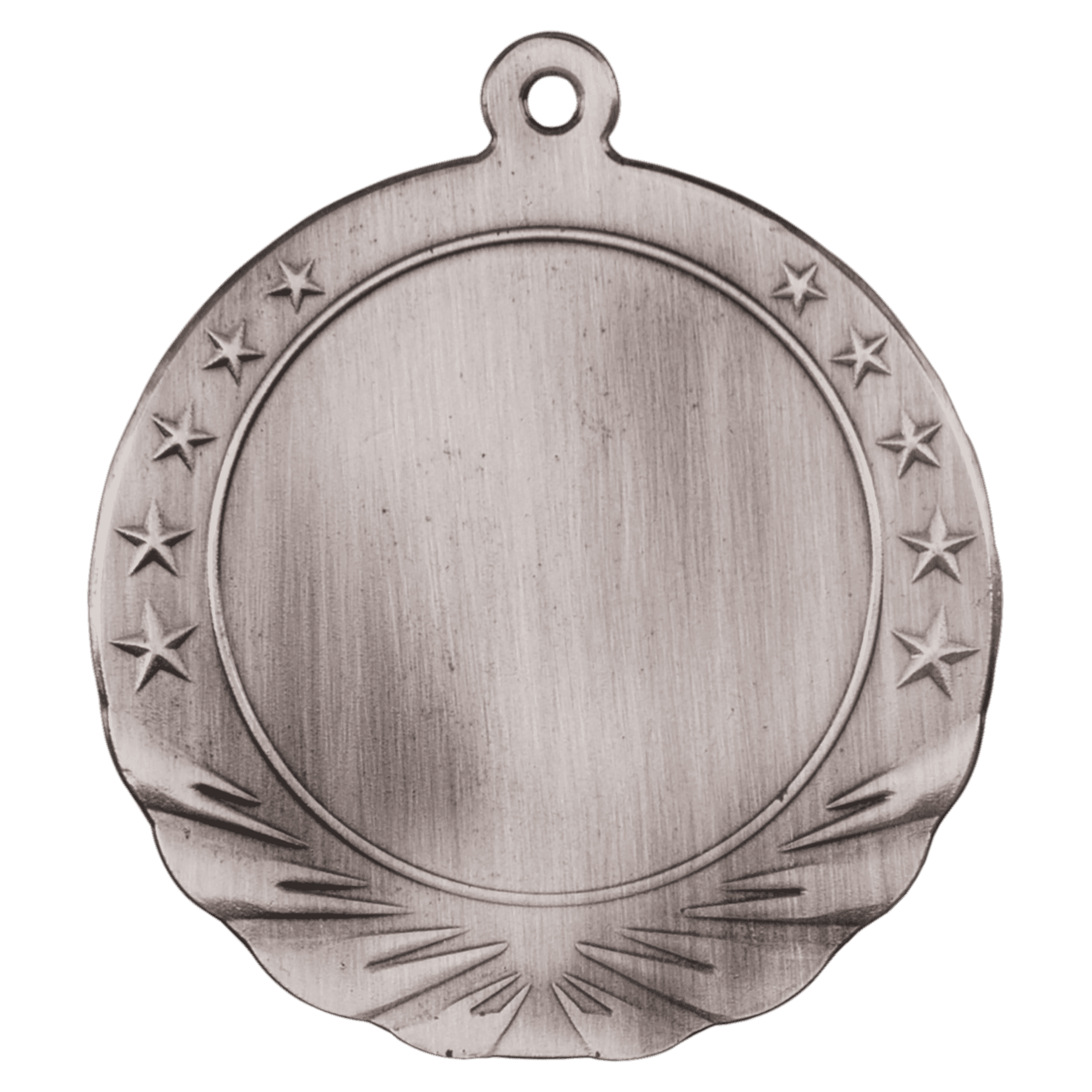 2 3/4" Antique Silver 2" Insert Holder Medal