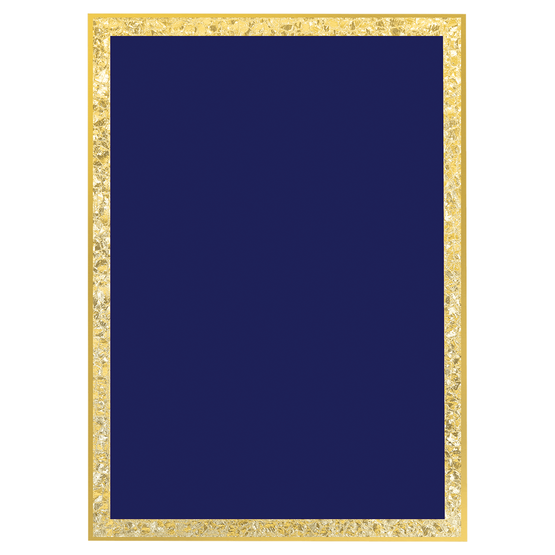 7" x 10" Blue Brass Plated Steel Florentine Border Designer Plaque Plate