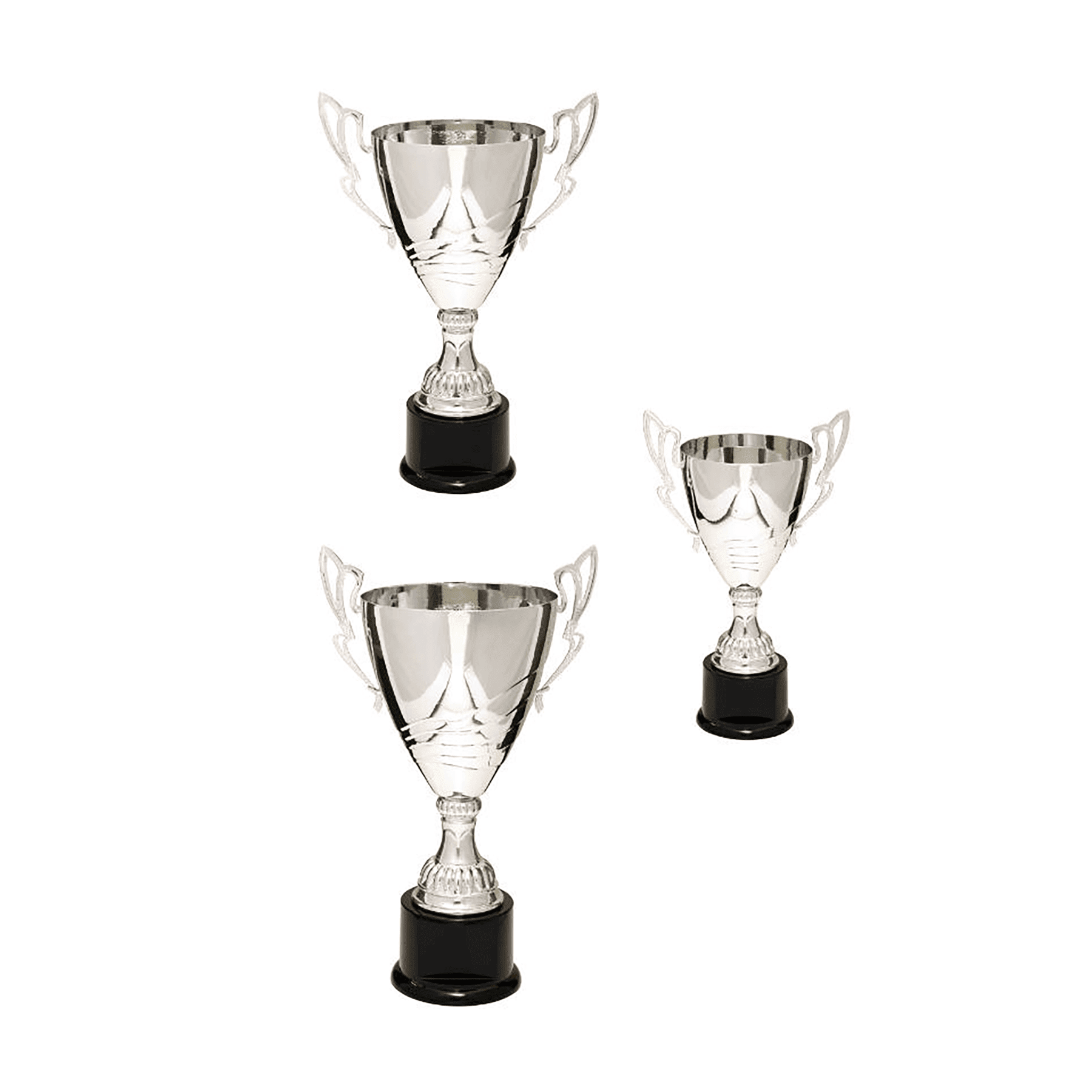 320 Series Silver Completed Metal Cup with Plastic Base Sample Set