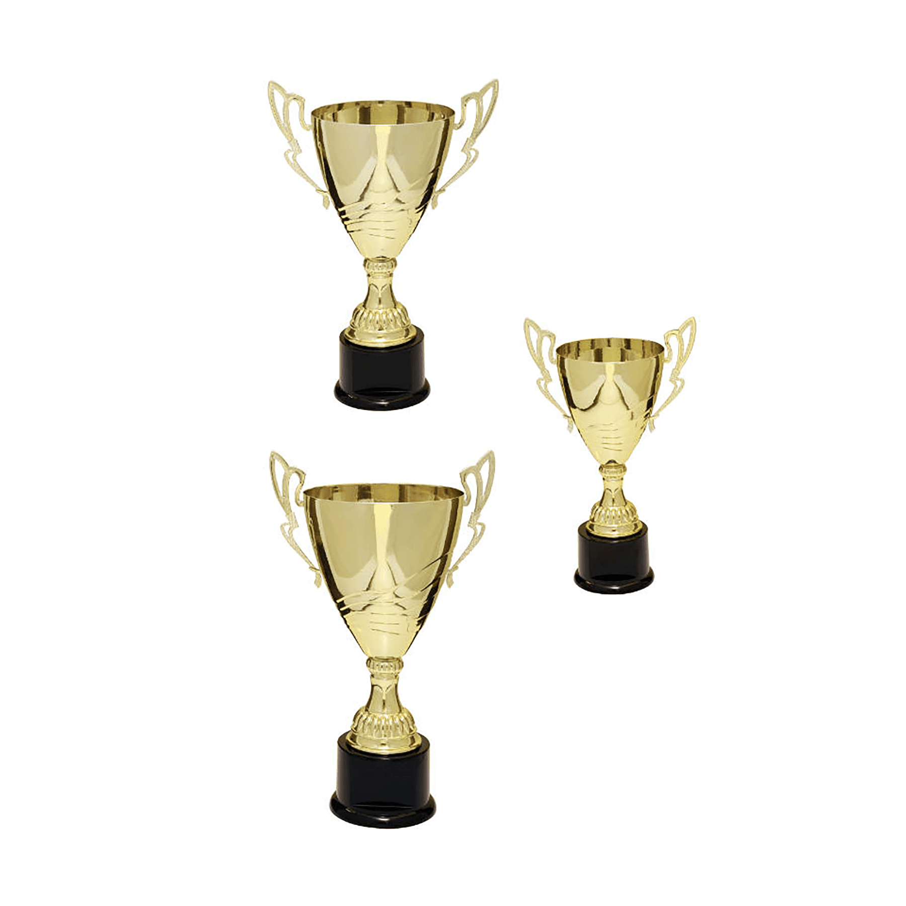 320 Series Gold Completed Metal Cup with Plastic Base Sample Set