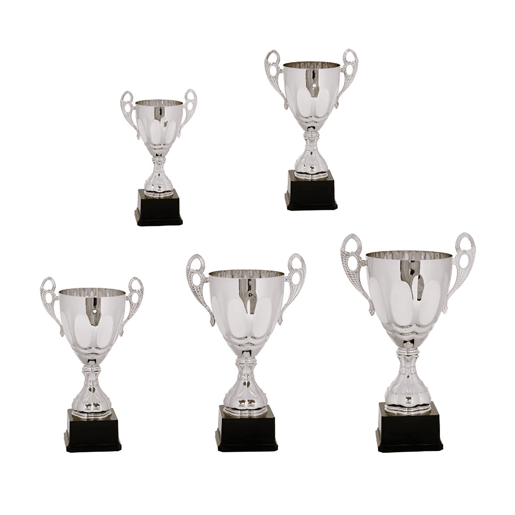 700 Series Silver Completed Metal Cup with Plastic Base Sample Set