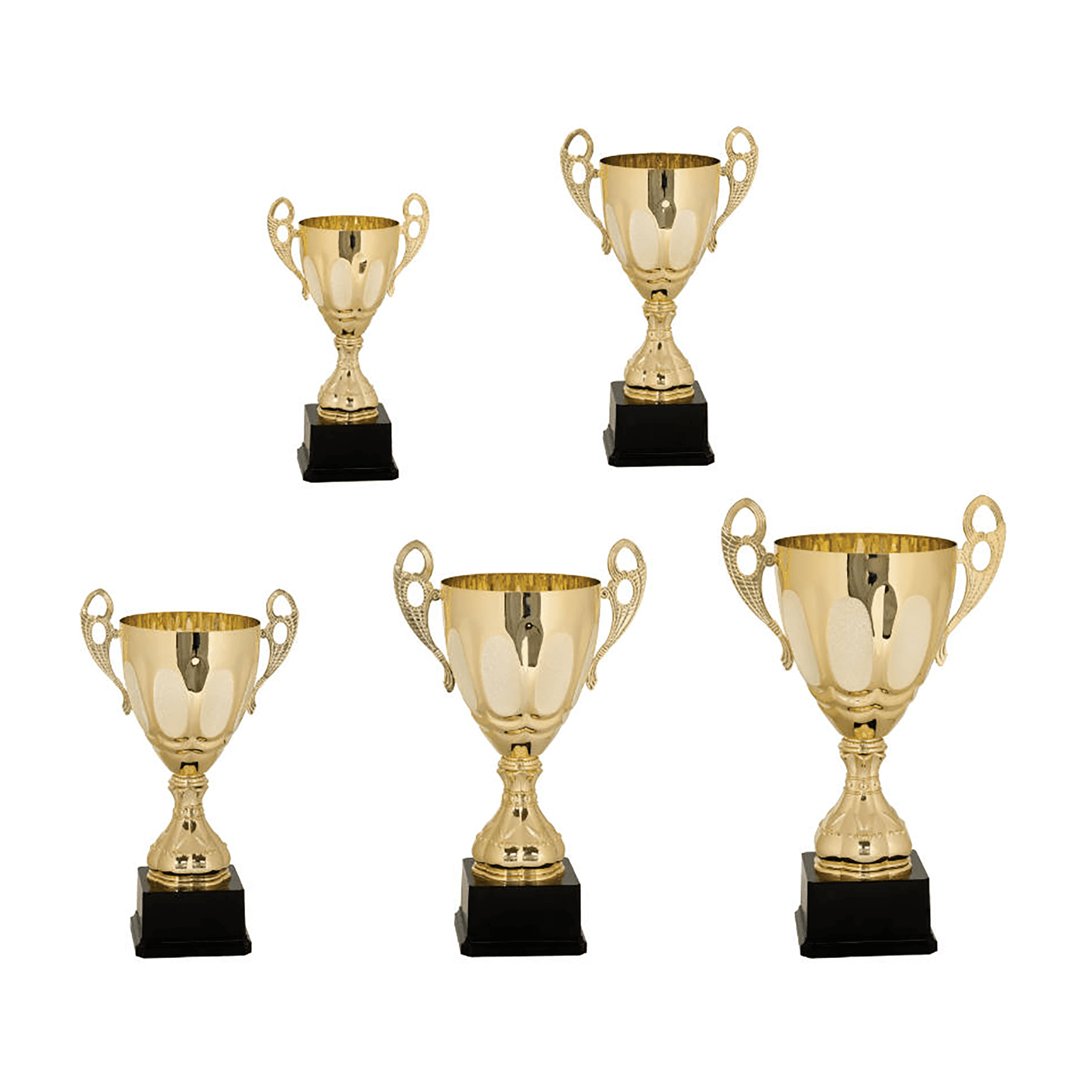 700 Series Gold Completed Metal Cup with Plastic Base Sample Set