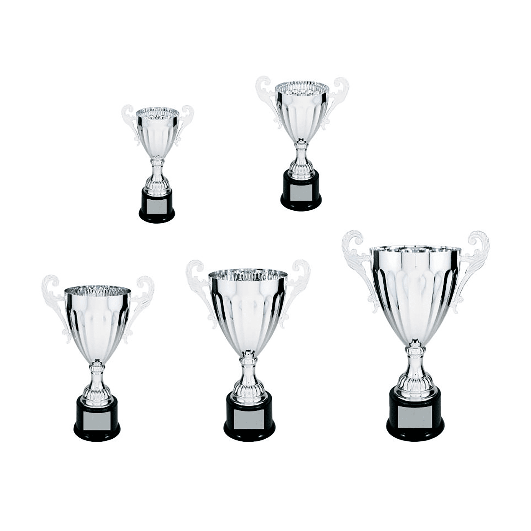 300 Series Silver Completed Metal Cup with Plastic Base Sample Set
