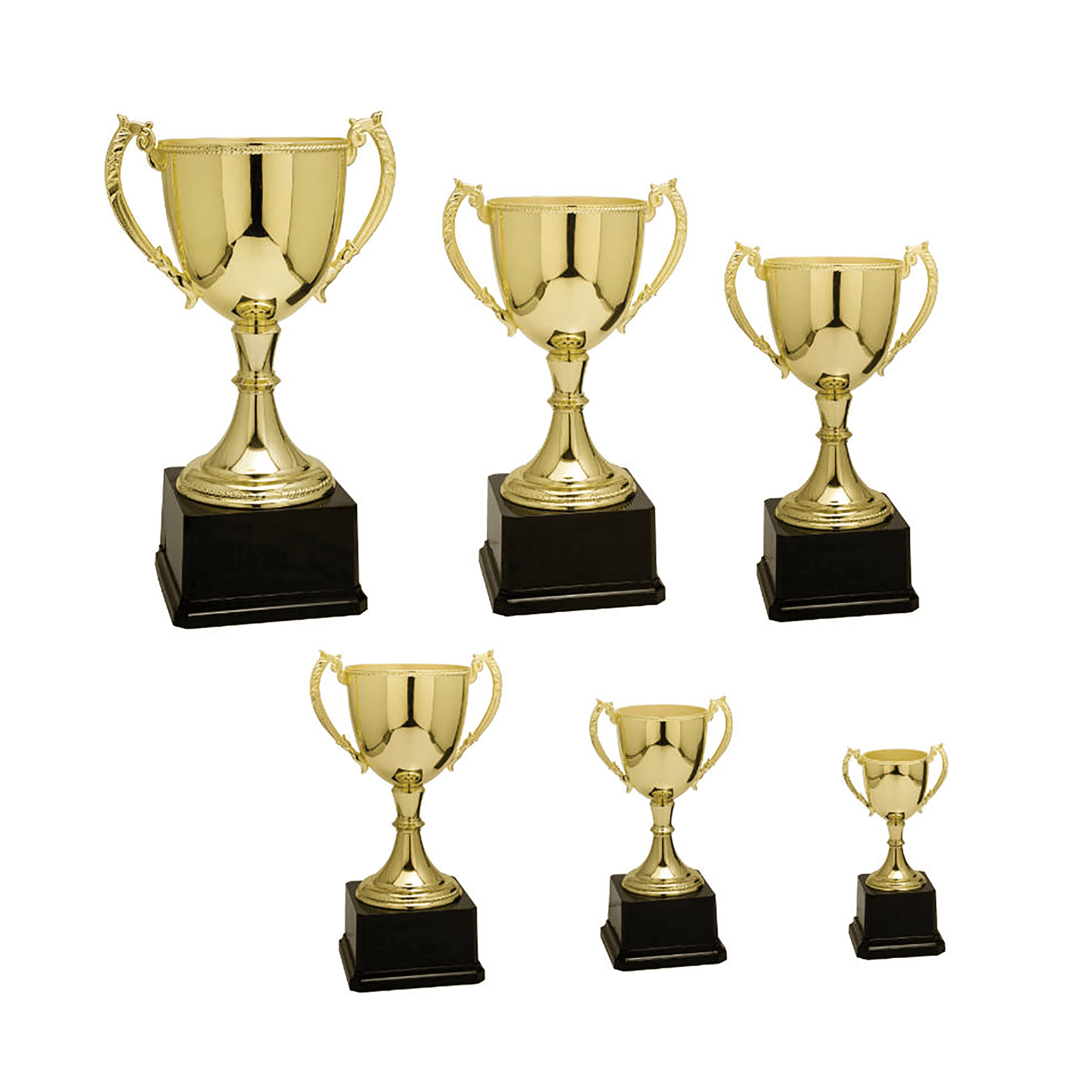 Gold Completed Zinc Cup Trophy Sample Set