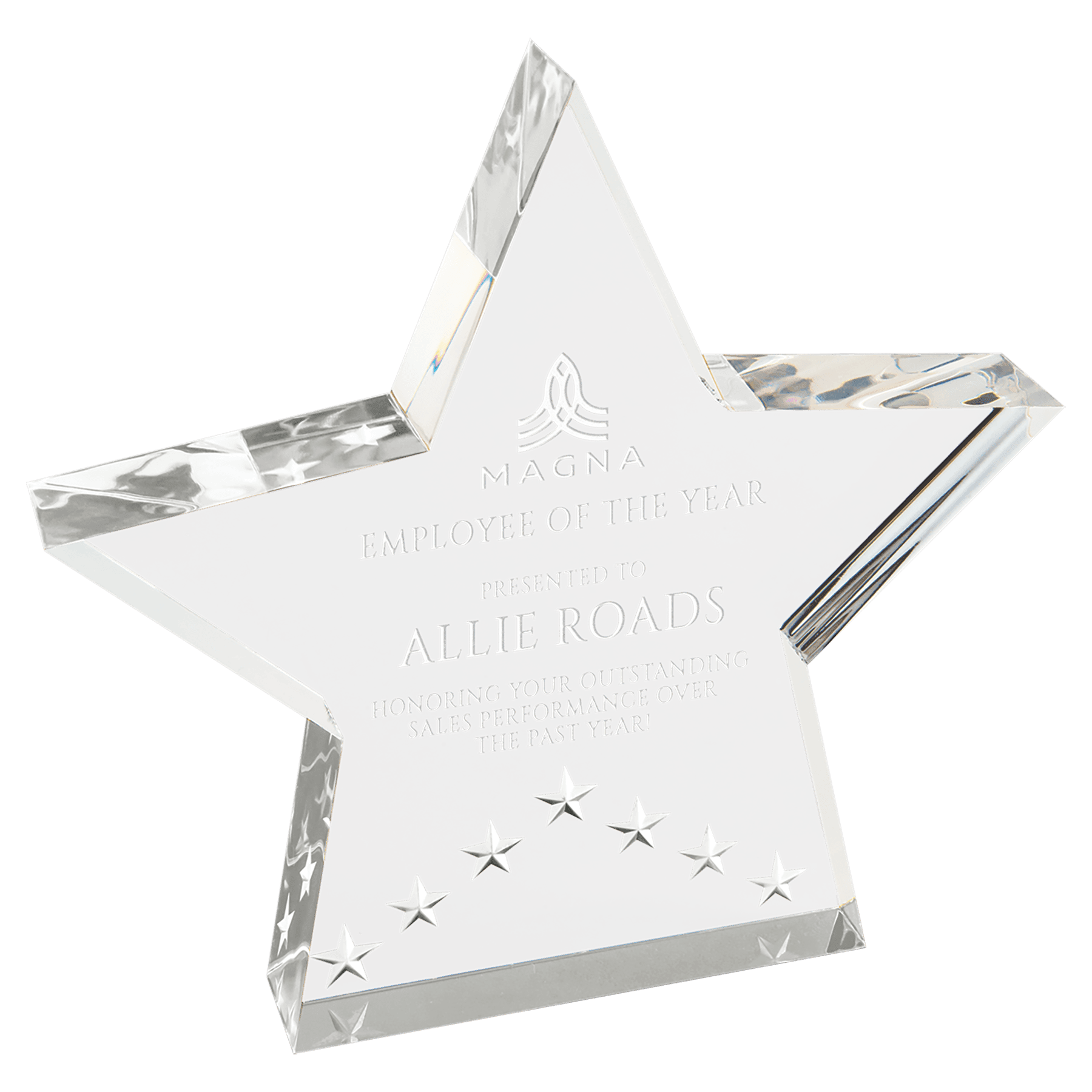 6" Silver Star Performer Acrylic