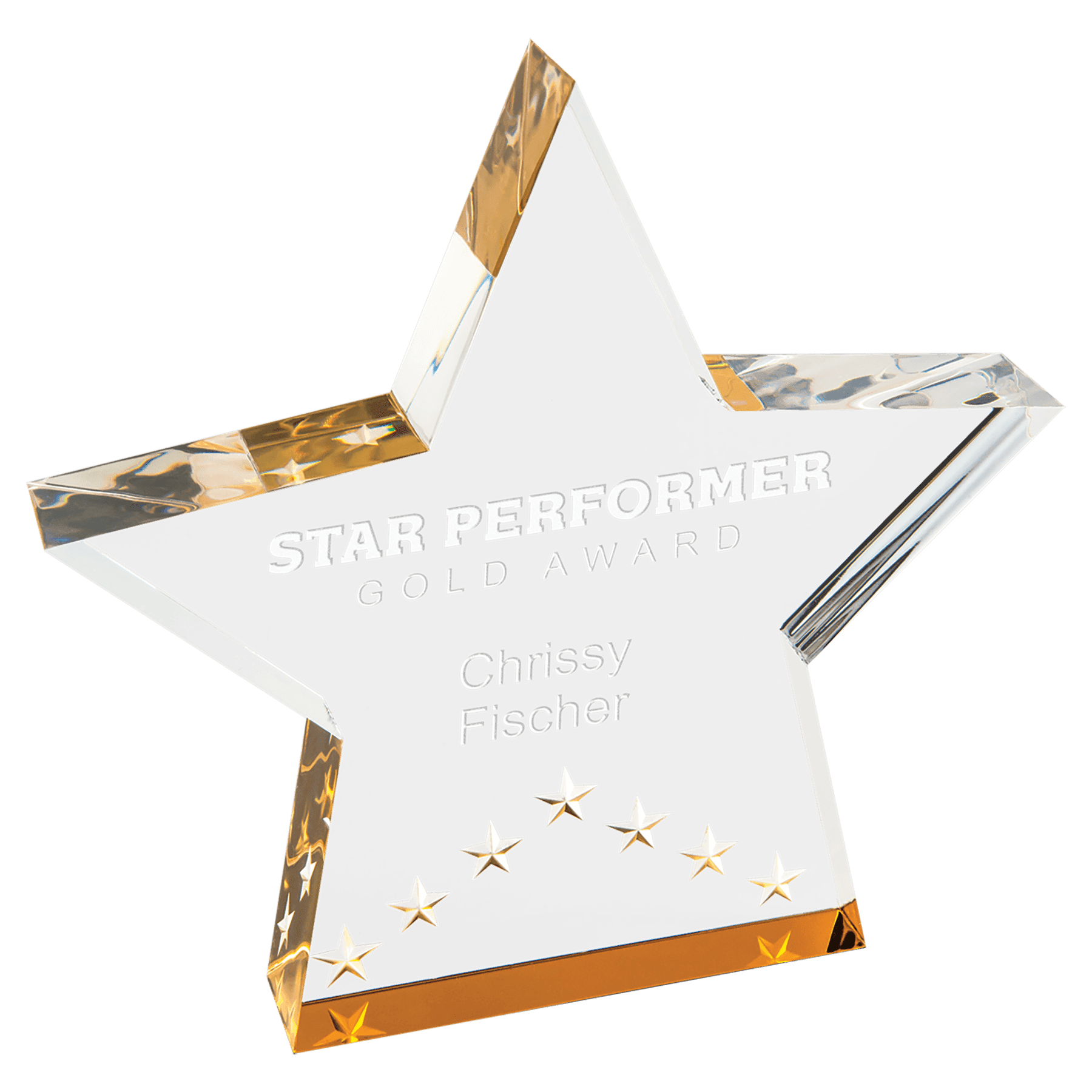 6" Gold Star Performer Acrylic