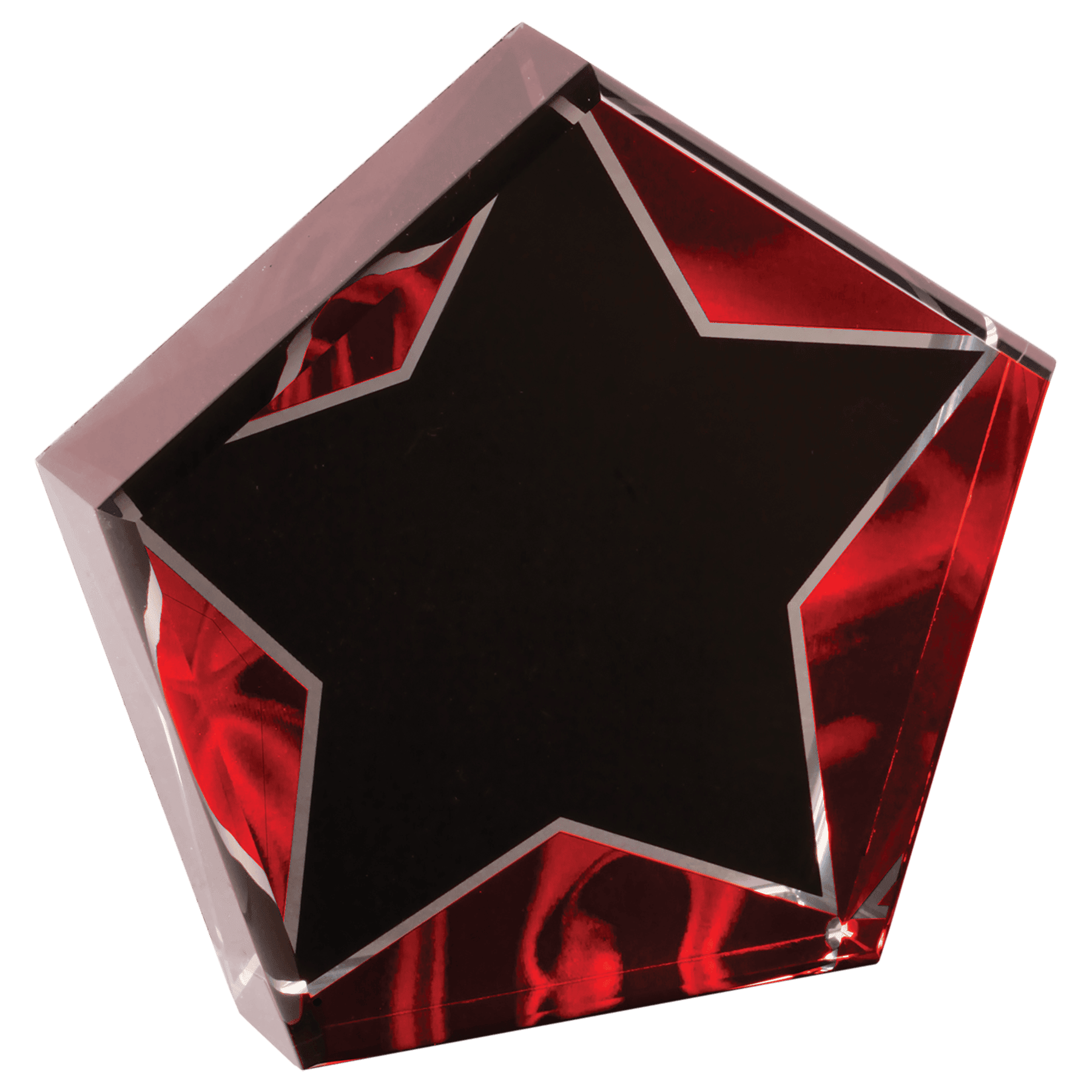 5" Star Red Velvet Acrylic