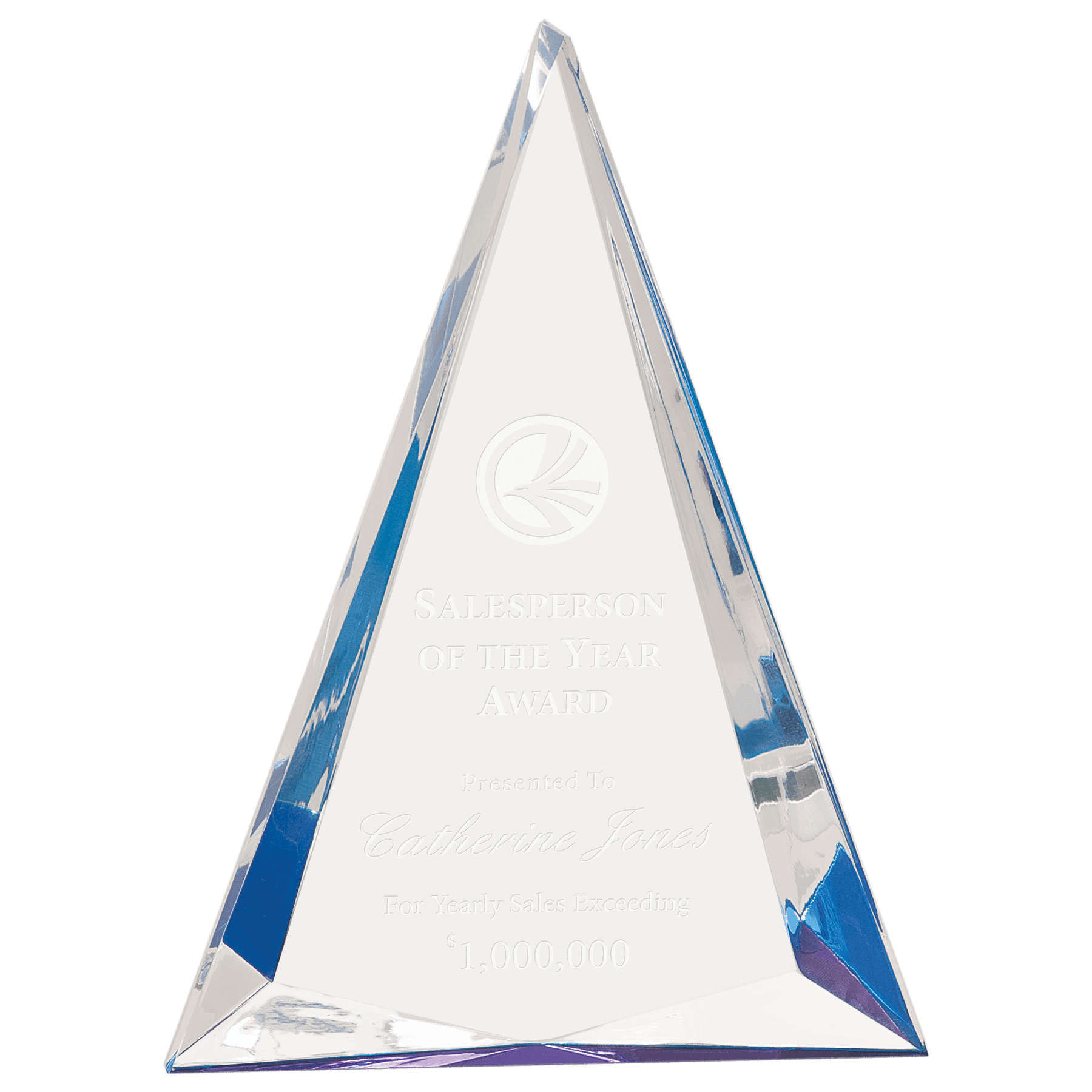 6" x 8" Blue Pinnacle Acrylic