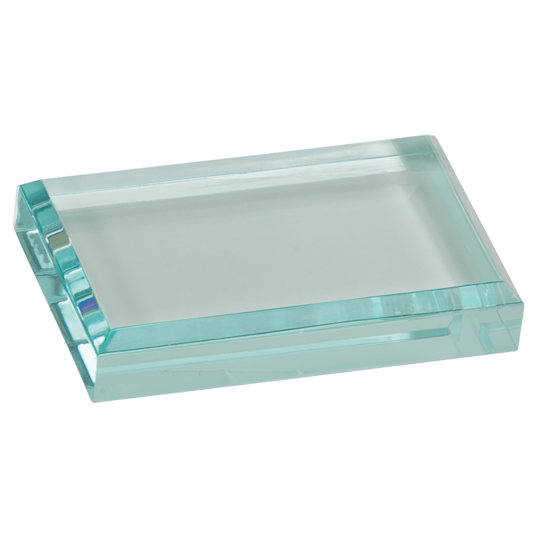 4" x 2 1/2" Jade Acrylic Paperweight