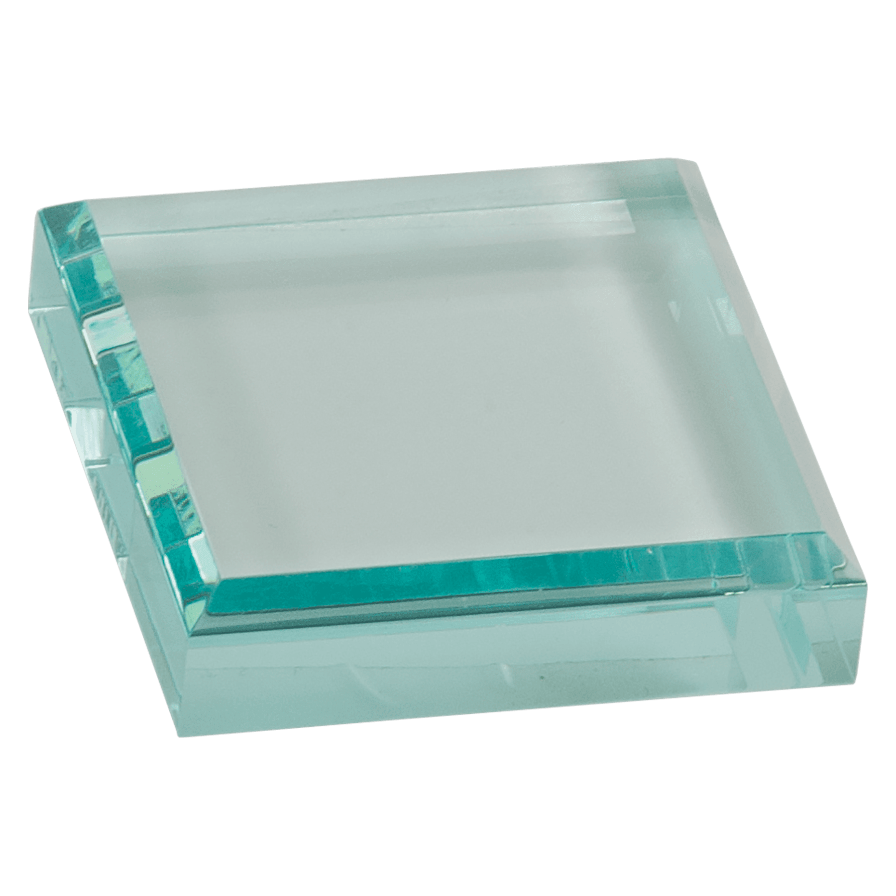 3" x 3" Jade Acrylic Paperweight