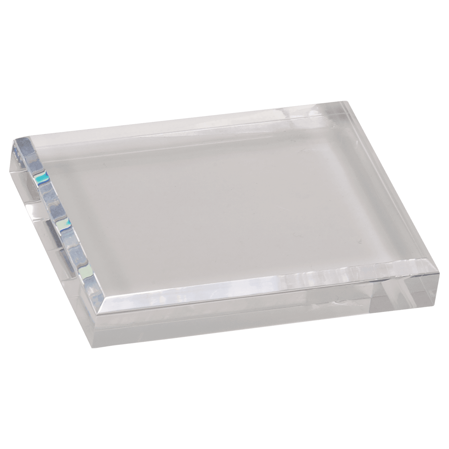 4 1/2" x 3 1/2" Clear Acrylic Paperweight