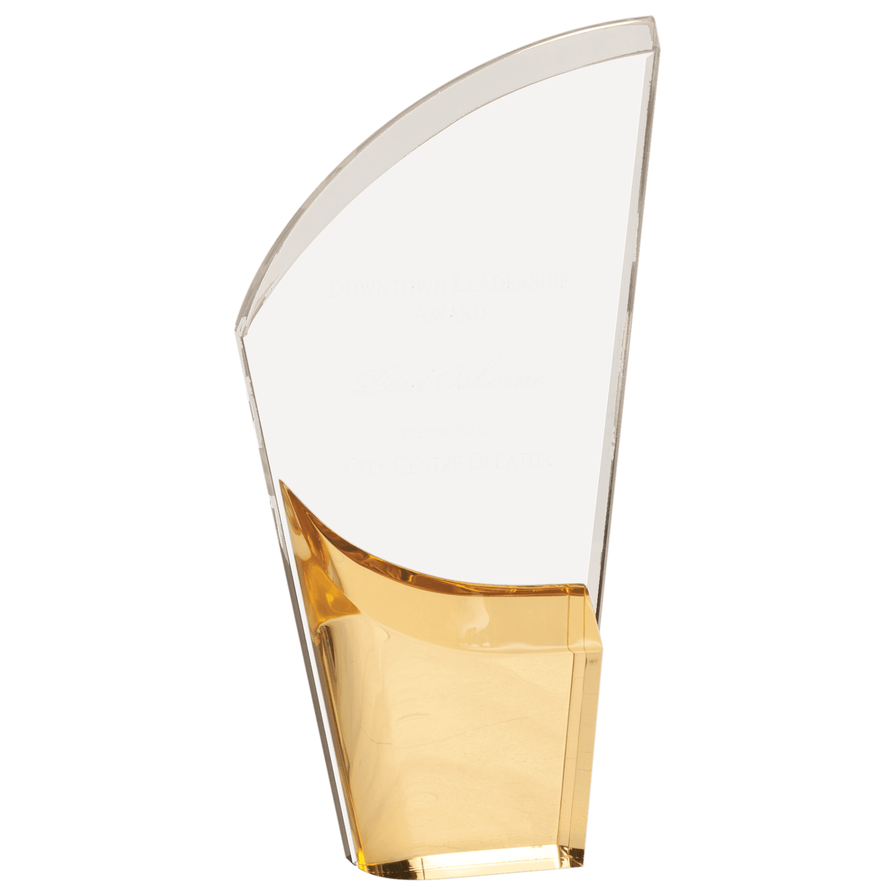 8 1/2" Gold Lunar Acrylic